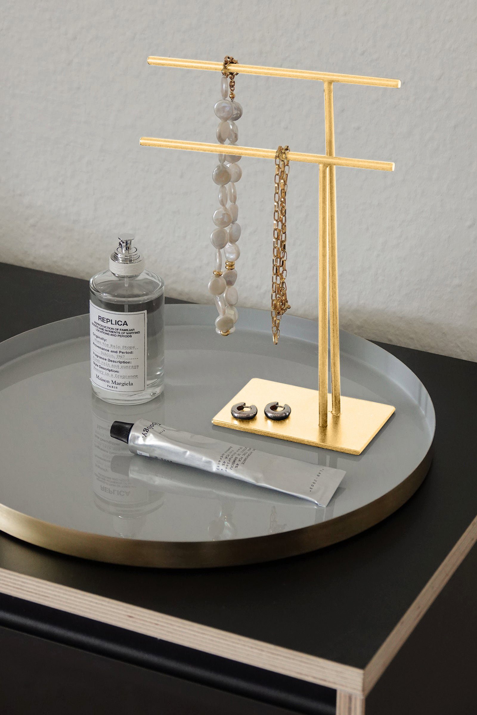 LaLe Living Schmuckständer Butik aus Eisen in Schwarz oder Gold, 25x18,5 cm günstig online kaufen