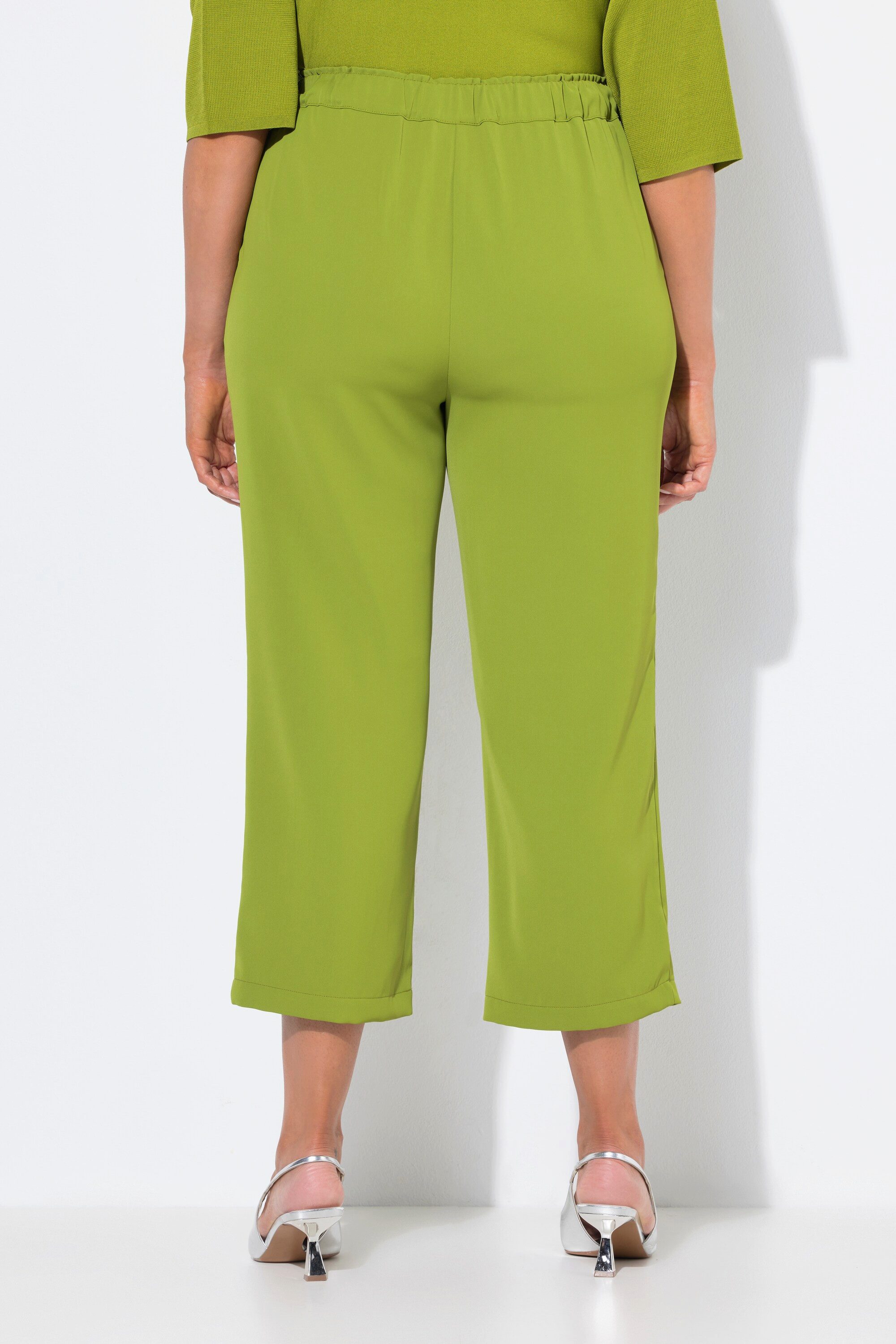 Ulla Popken Schlupfhose 7/8-Hose Bügelfalten Elastikbund