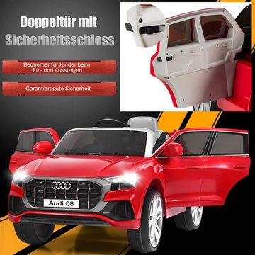 COSTWAY Elektro-Kinderauto Audi 12V, mit Hupe, Musik & LED