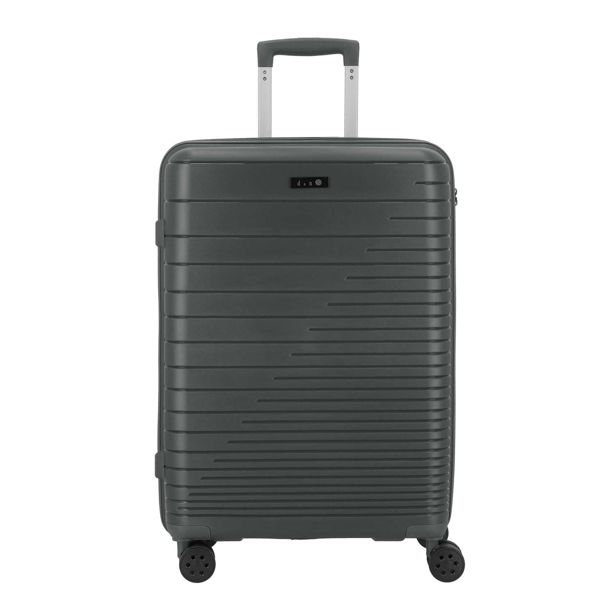 D&N Hartschalen-Trolley Travel Line, 4 Rollen, Polypropylen
