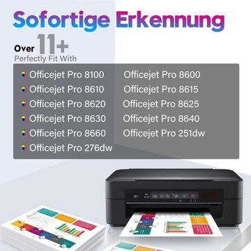 MOOHO Kompatible HP950XL 951XL Officejet Pro 251dw 276dw 8610 Tintenpatrone