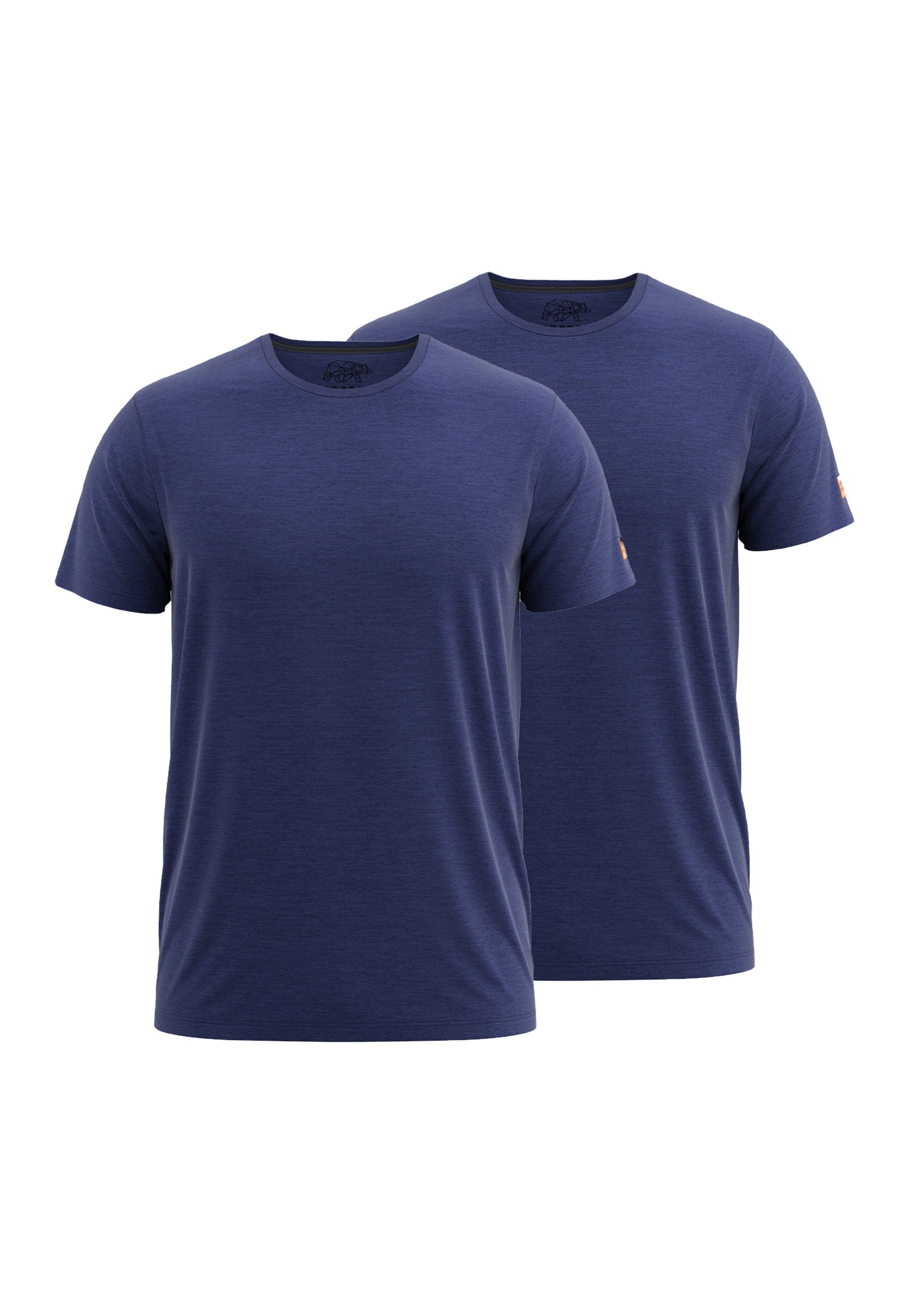 FORSBERG T-Shirt einfarbig im Doppelpack günstig online kaufen