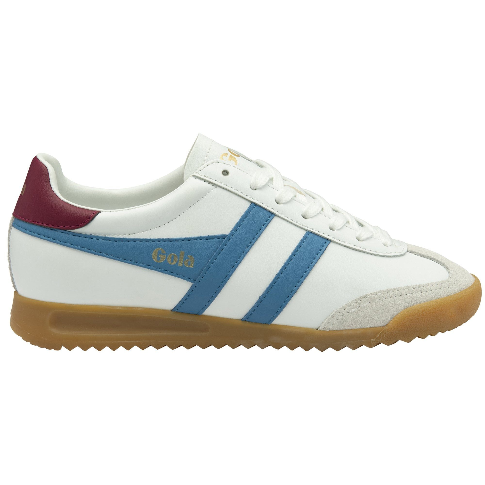 Gola Torpedo Leder 2025 weiss/hellblau/kirschrot Damen Sneaker günstig online kaufen