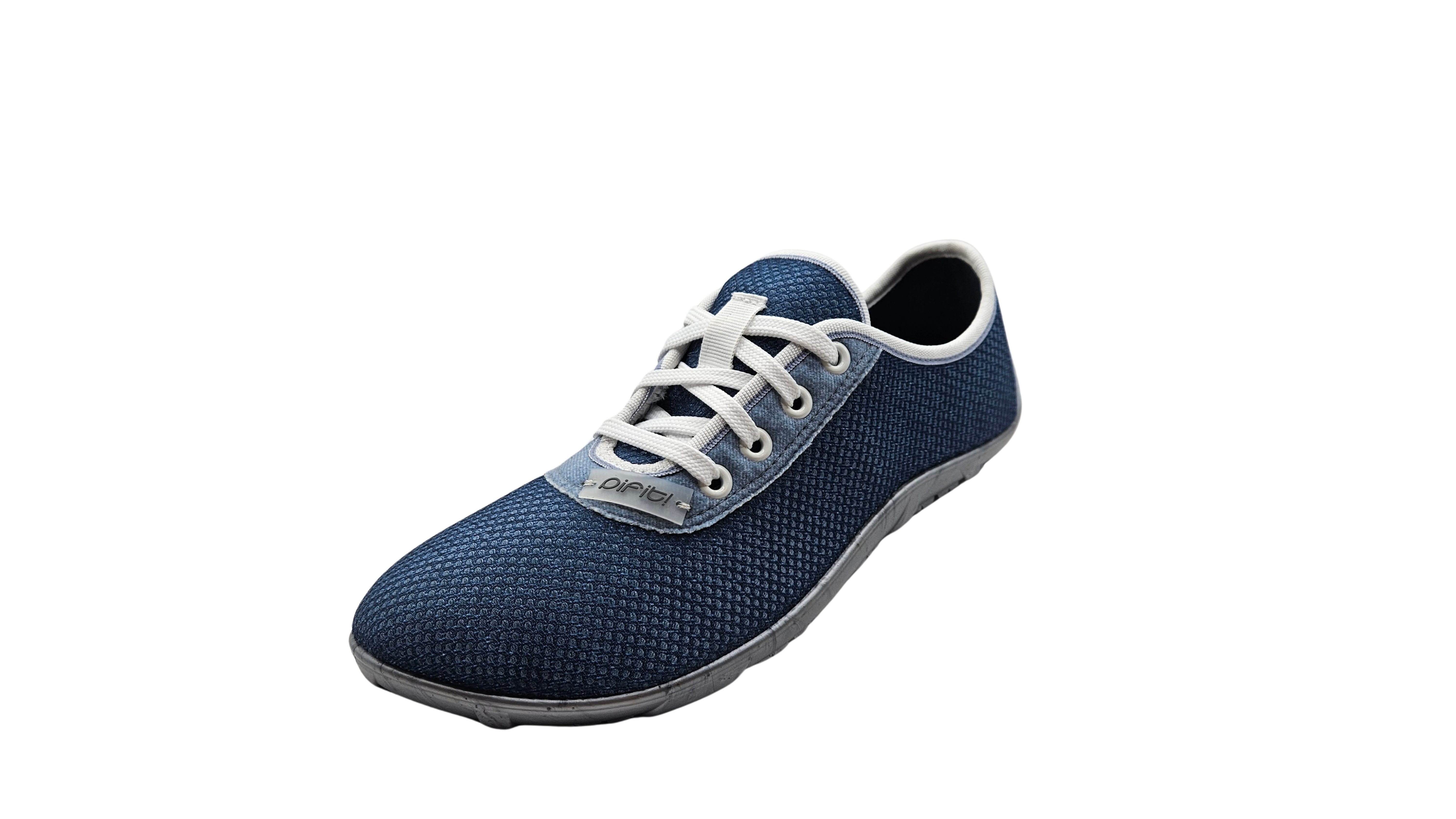 pifit! Sneaker "air", Mesh-Stretchmaterial, jeansblau Barfußschuh leichtfüßig durch Frühling und Sommer