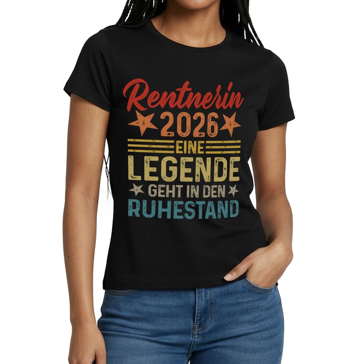 T-Shirt Rentnerin 2026 Legende Geht In Den Ruhestand Frauen T-Shirt