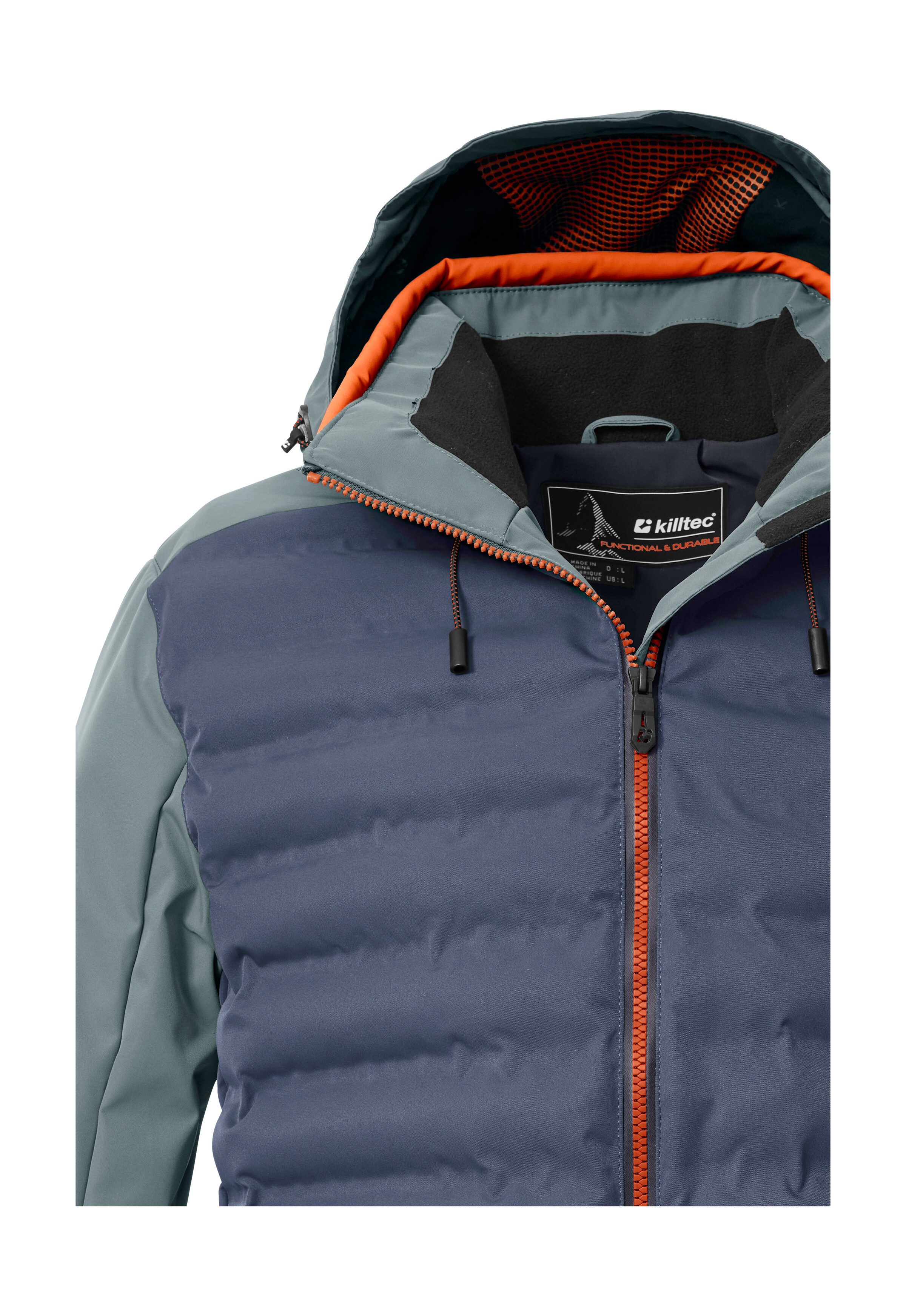 Killtec Skijacke KSW 72 MN SKI JCKT Moderne Hybridoptik, winddicht, wasserabweisend, atmungsaktiv