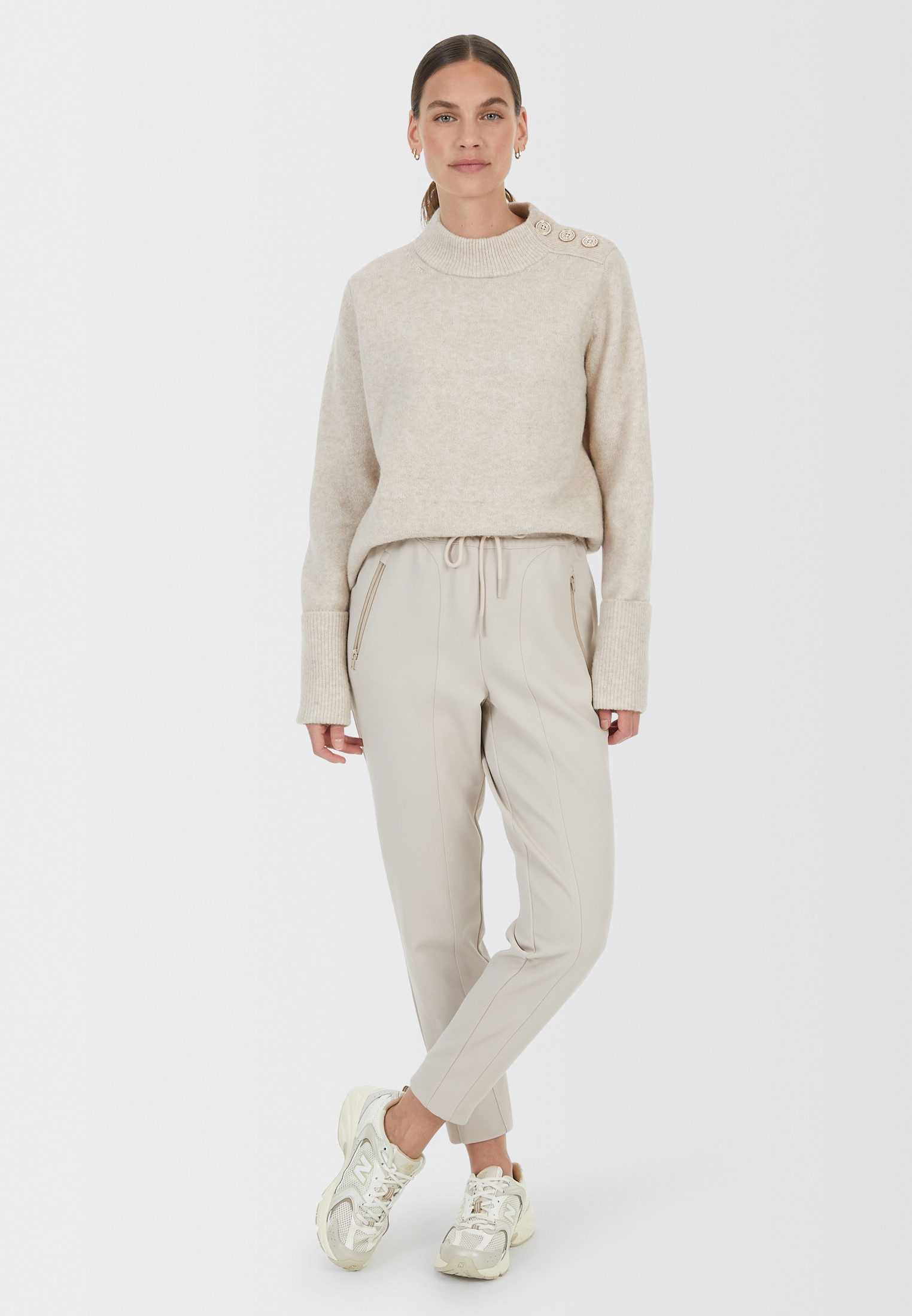 MARC AUREL Jerseyhose aus Twill-Jersey günstig online kaufen