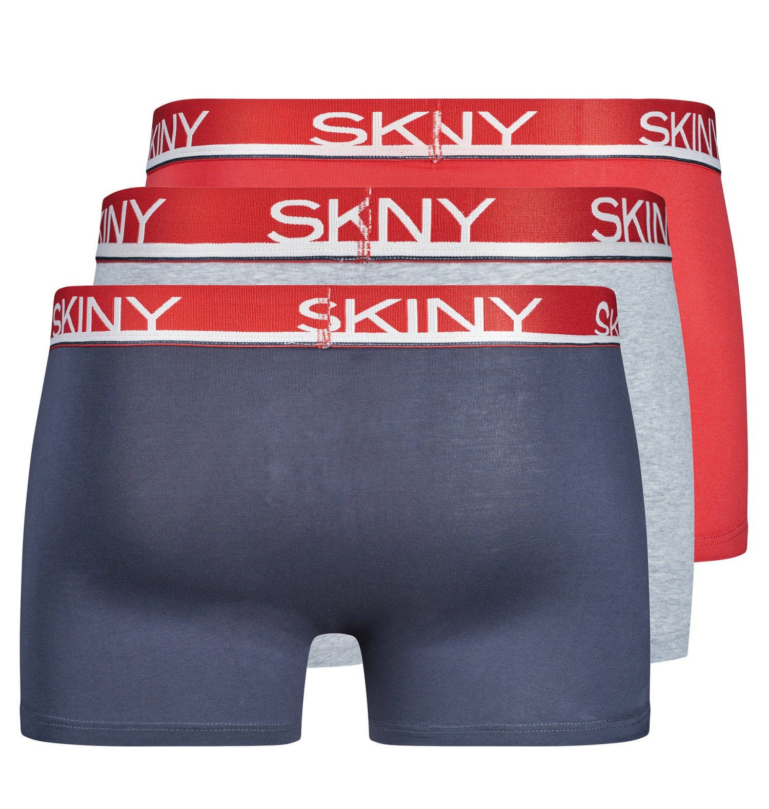 Skiny Boxershorts 3er Pack Skiny Herren Boxershorts (3-St) Modisches Design 3er Pack