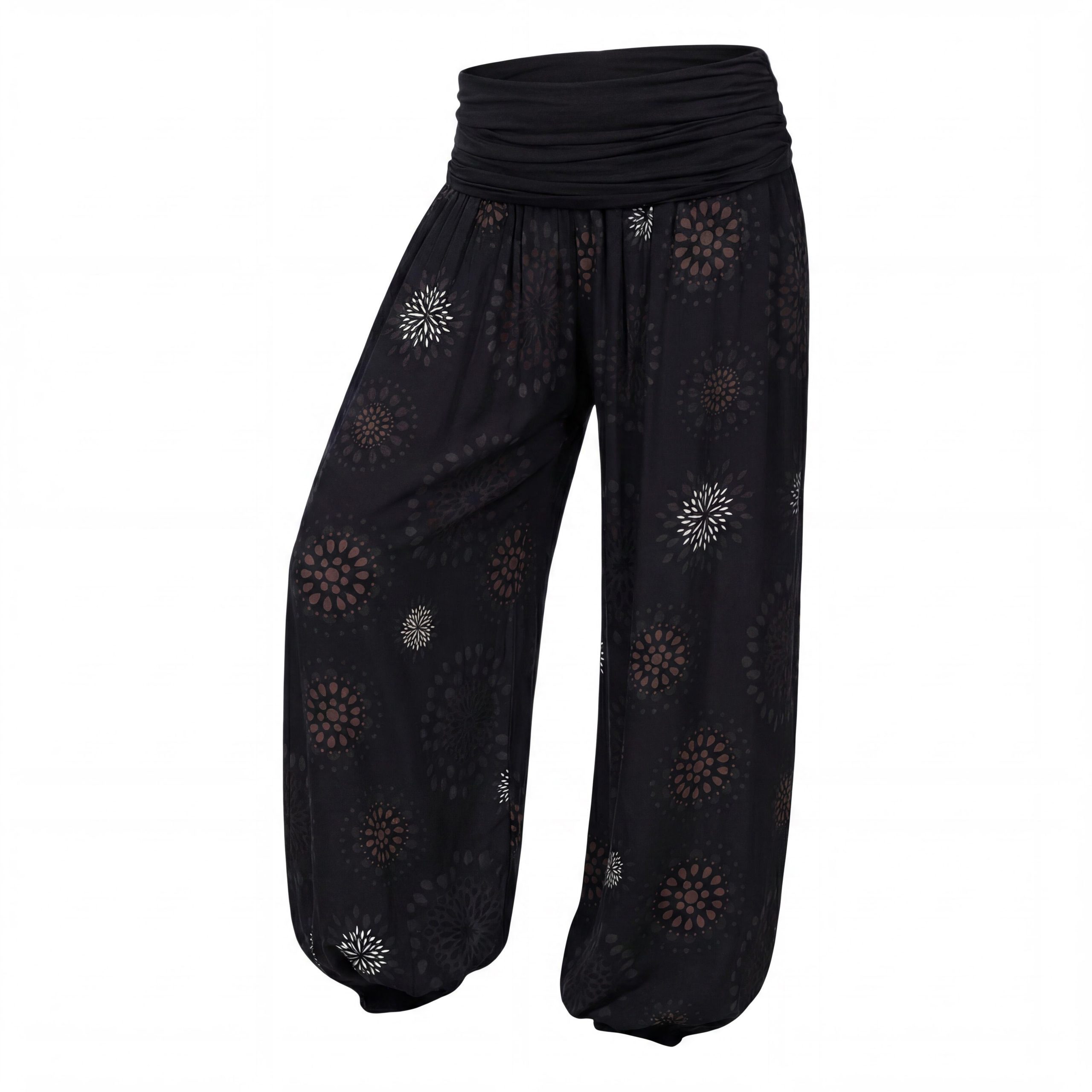 Haremshose Pluderhose für Damen leichte Haremshose sommerliche Yogahose