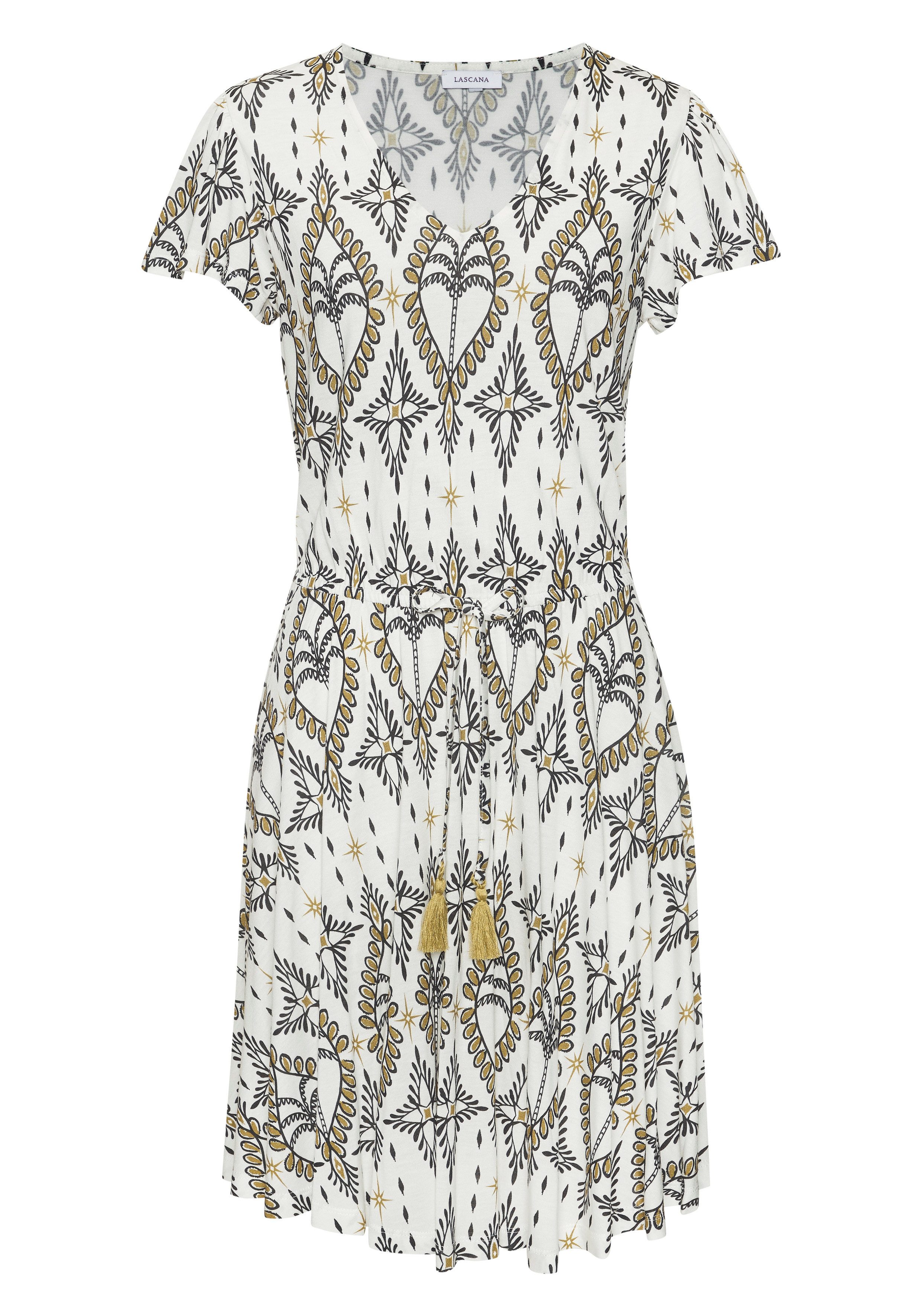 LASCANA Jerseykleid mit Alloverdruck. Reduzierter Preis € 39,99. Unverbindliche Preisempfehlung € 49,99