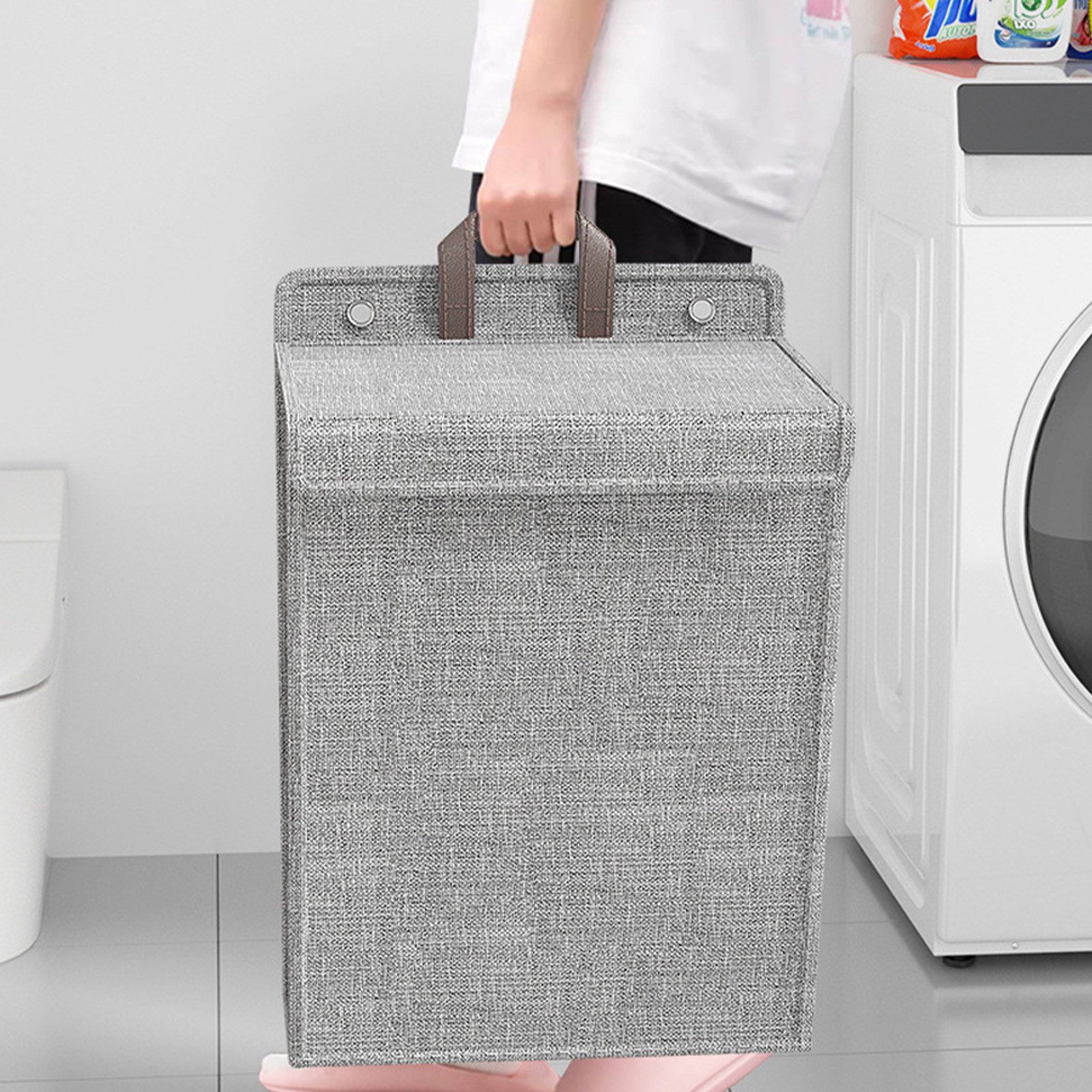 REDOM Wäschekorb Wäschesammler faltbar Hängender Wäschebehälter günstig online kaufen