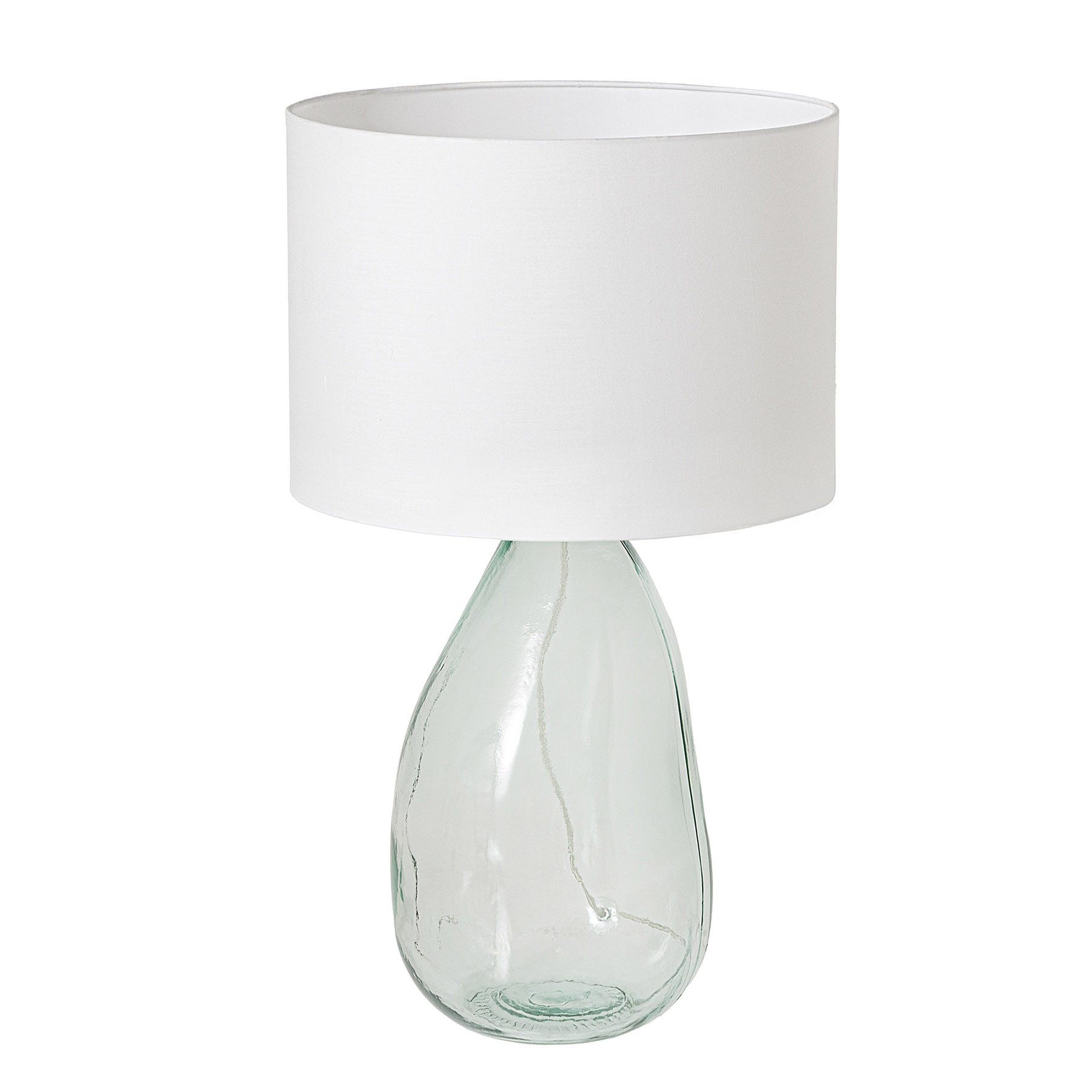 riess-ambiente Tischleuchte CLASSIC 60cm transparent / weiß · Tischleuchte aus Glas mit Schirm, Ein-/Ausschalter, ohne Leuchtmittel, Wohnzimmer · Dekoration · Schlafzimmer · Modern Design