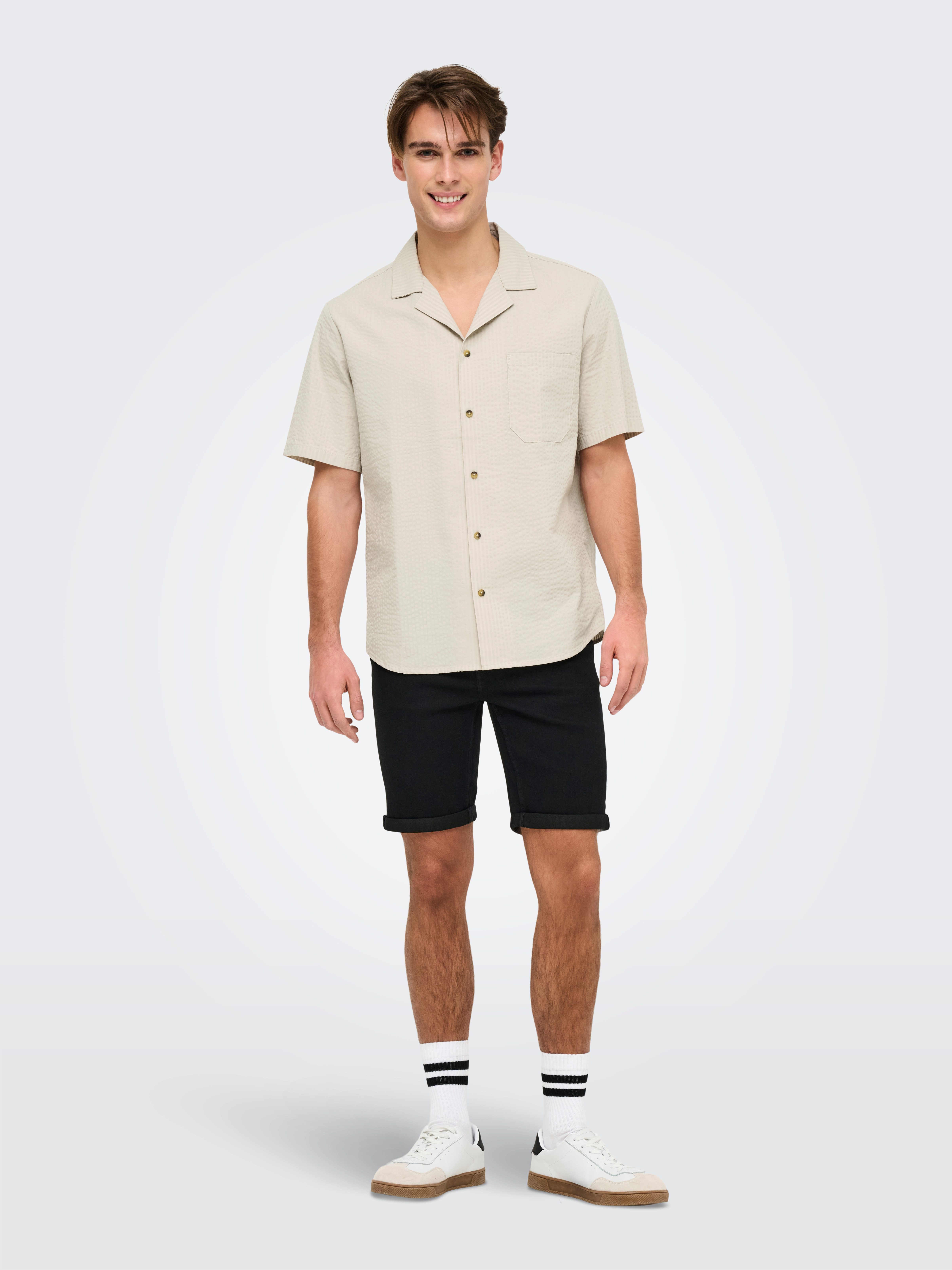 ONLY & SONS Kurzarmhemd ONSEYE RESORT SEERS 0009 SHIRT NOOS