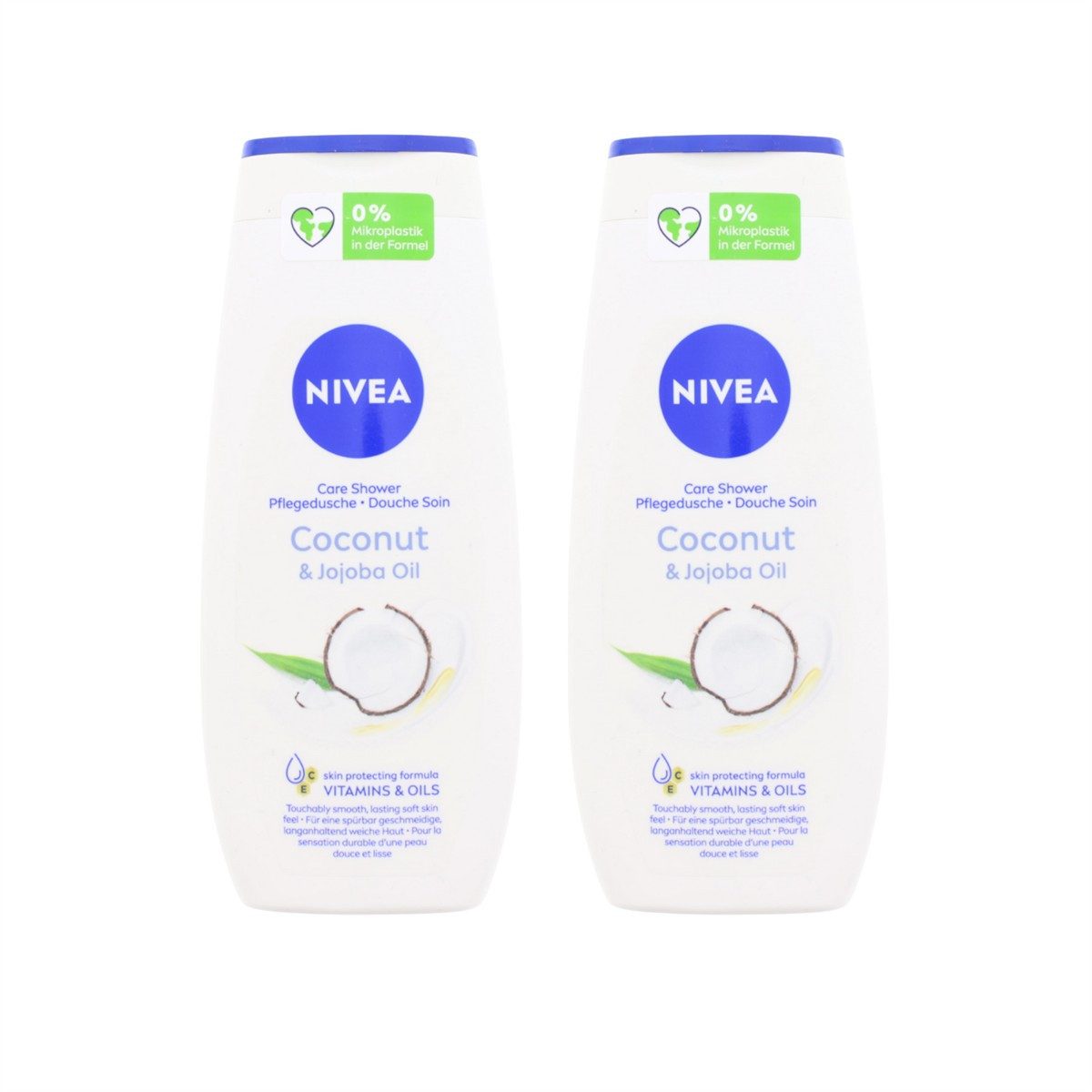 Nivea Duschgel 2 x NIVEA Coconut & Jojoba Oil Pflegedusche je 250ml pH-hautneutral