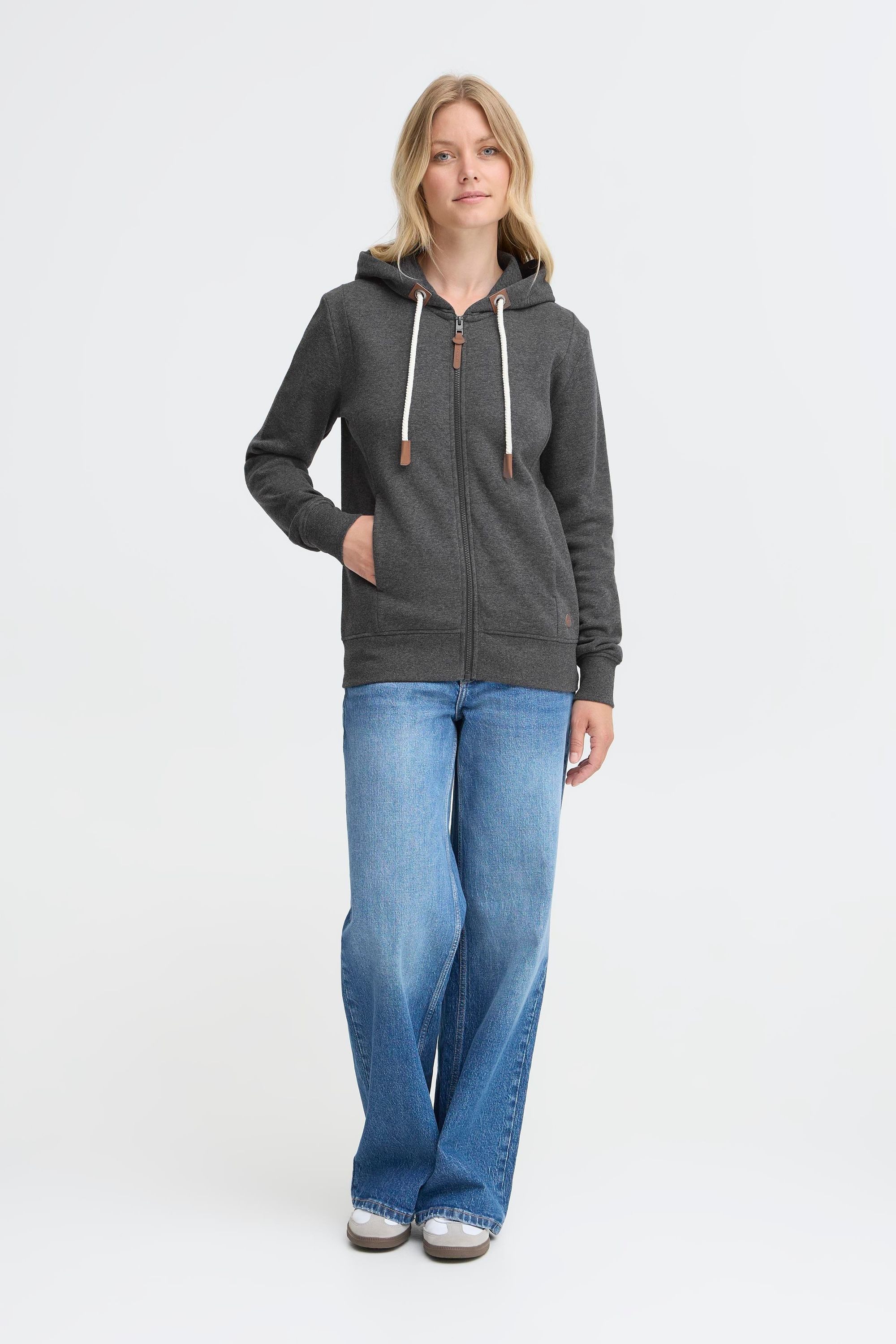 OXMO Sweatjacke OXMille Modische Sweatjacke mit Kapuze