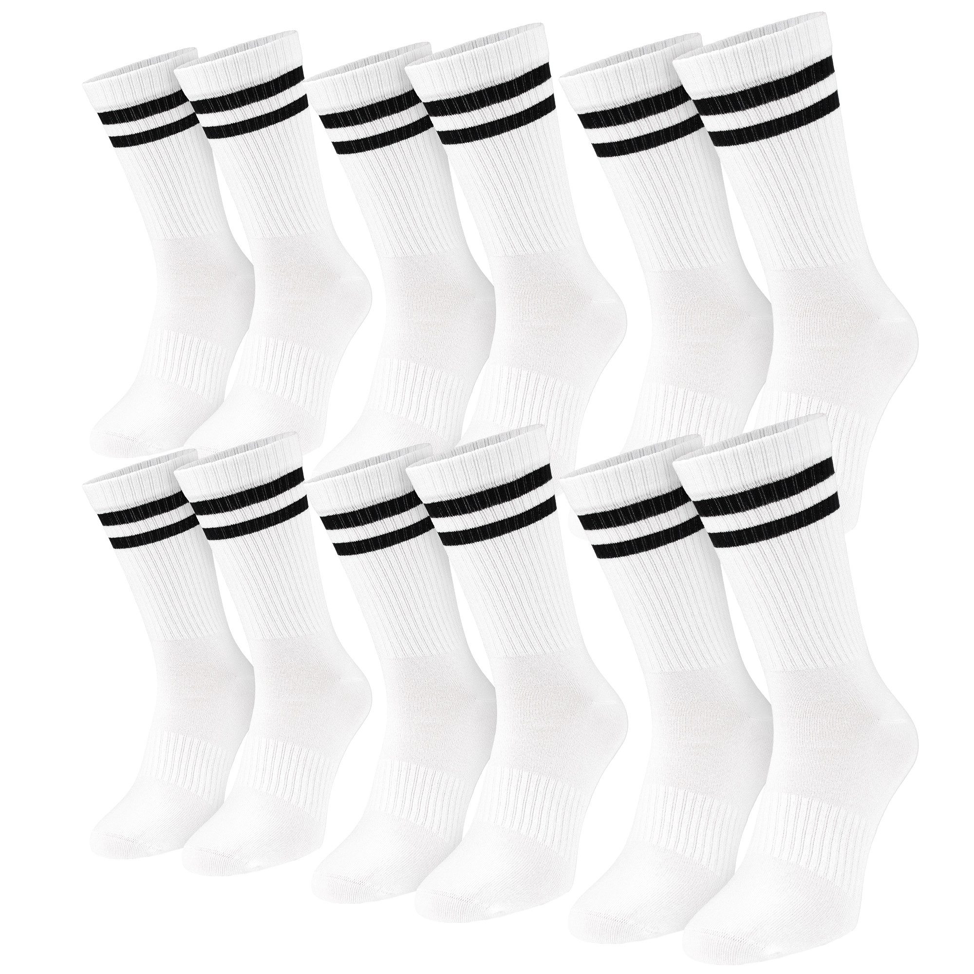 Freizeitsocken 6er Pack Bambus Crew Socken - Weiche Sportsocken für Damen & Herren