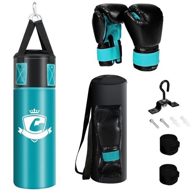 COSTWAY Boxsack »Boxhandschuhen, Set«, mit 8oz Boxhandschuhen & Handschlaufen & Tasche COSTWAY Boxsack »Boxhandschuhen, Set«, mit 8oz Boxhandschuhen & Handschlaufen & Tasche