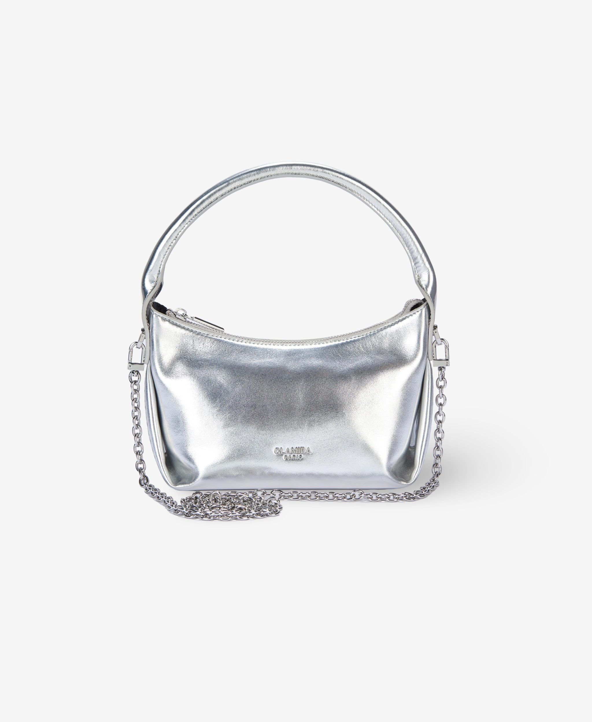 GLAMIRA Handtasche Glamouré Soir Gold Henkeltasche (1-tlg), echt Leder