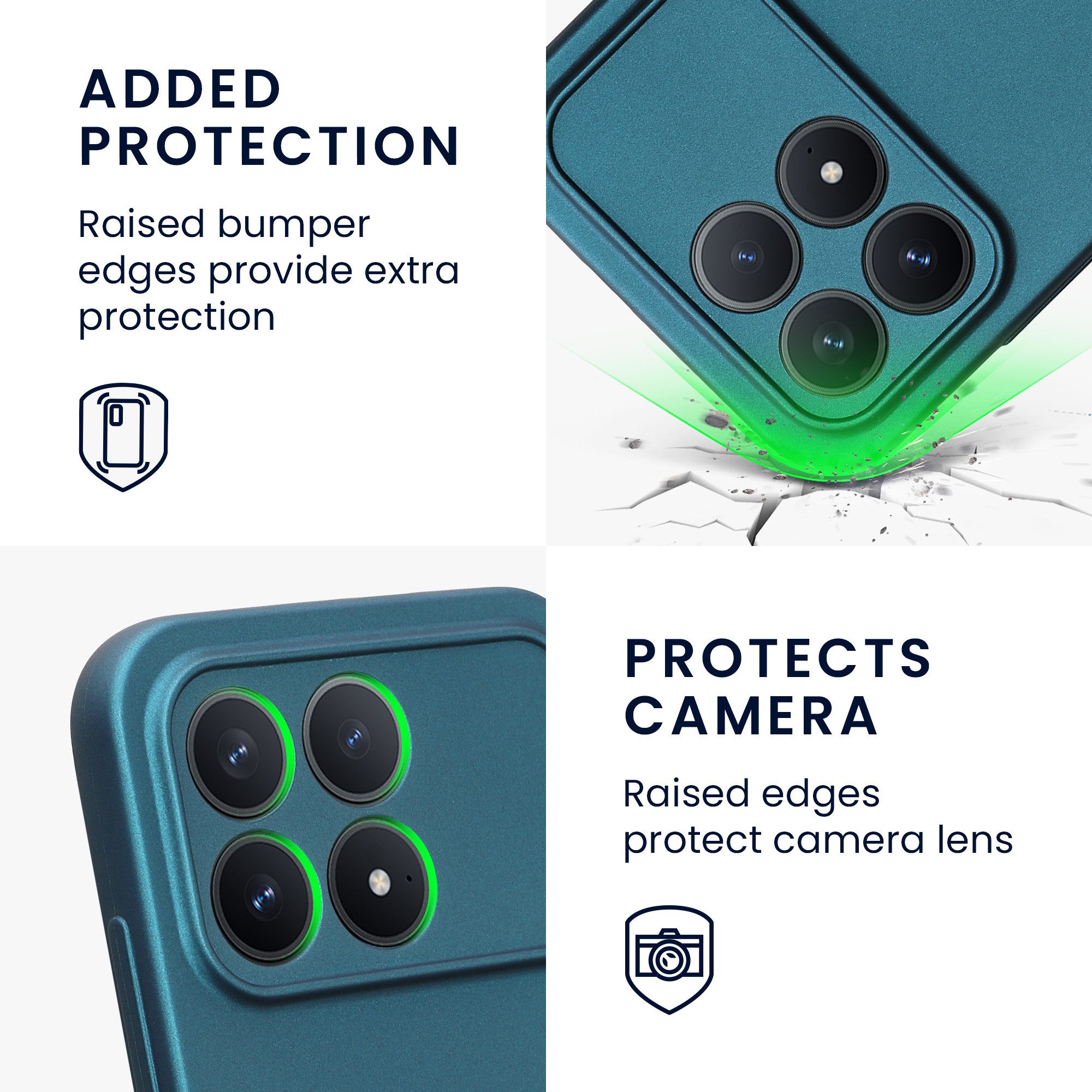 kwmobile Smartphone-Hülle Handyhülle für Xiaomi Poco F8 Pro Hülle, weiche Silikon Case metallisch schimmernd - Schutzhülle Cover