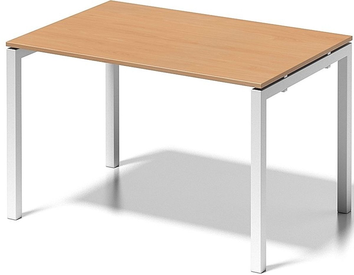 Bisley Schreibtisch Schreibtisch Cito BxTxH 120x80x74cm buche Gestell verkehrsweiß