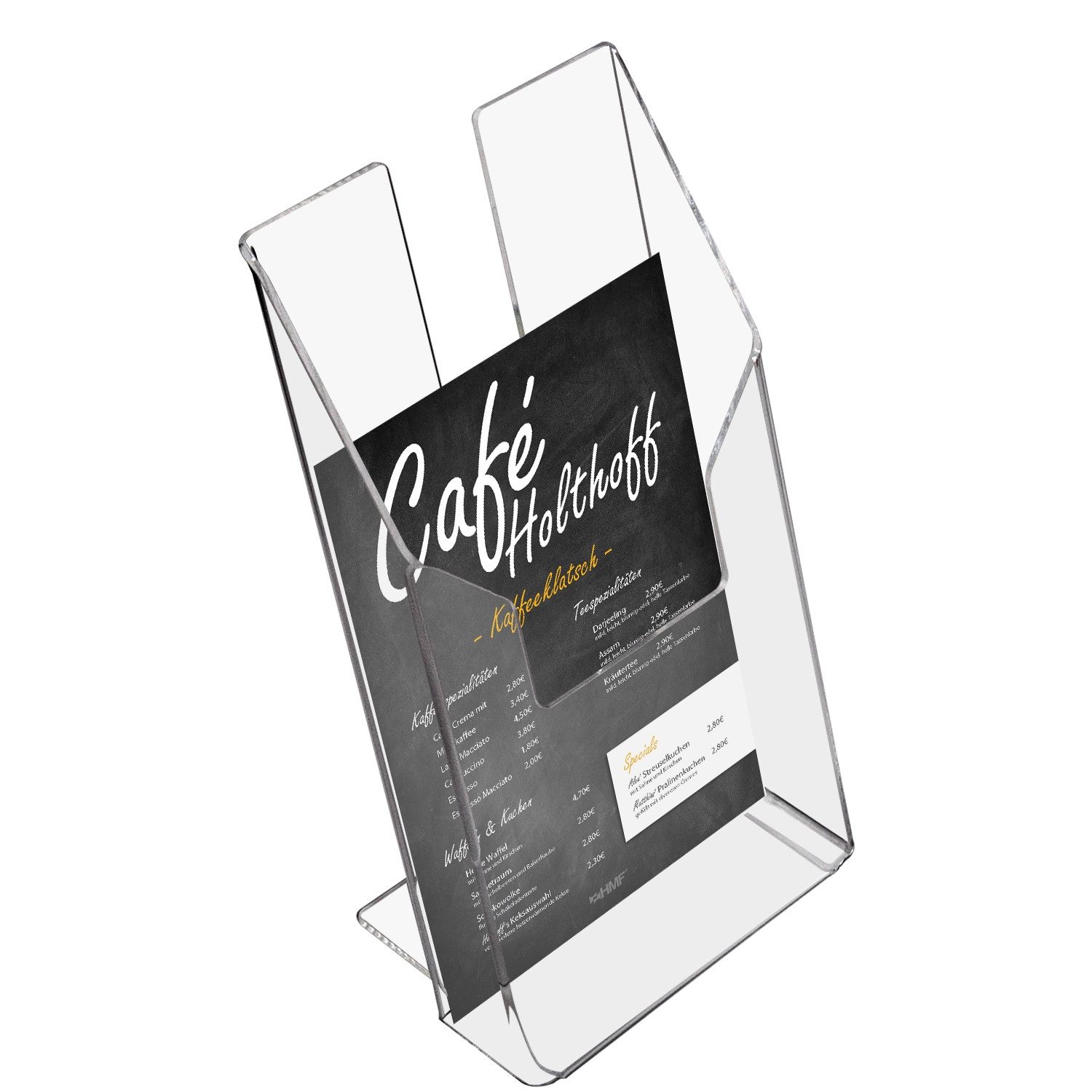 HMF Zeitungsständer Acryl Prospekthalter, DIN A6 günstig online kaufen