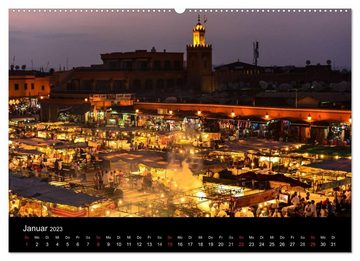 CALVENDO Wandkalender Marokko 2023 (Premium, hochwertiger DIN A2 Wandkalender 2023, Kunstdruck in Hochglanz)