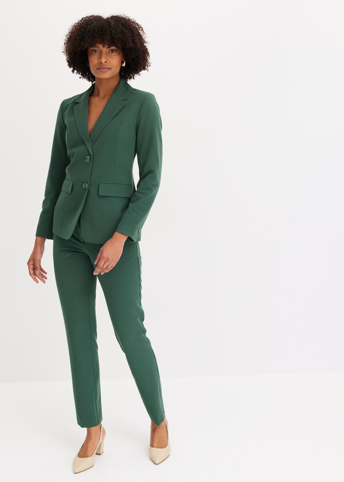 bonprix Hosenanzug (Set, 2-tlg) Regular Fit, mit Elasthan-Anteil, verschiedene Konfektionsgrößen