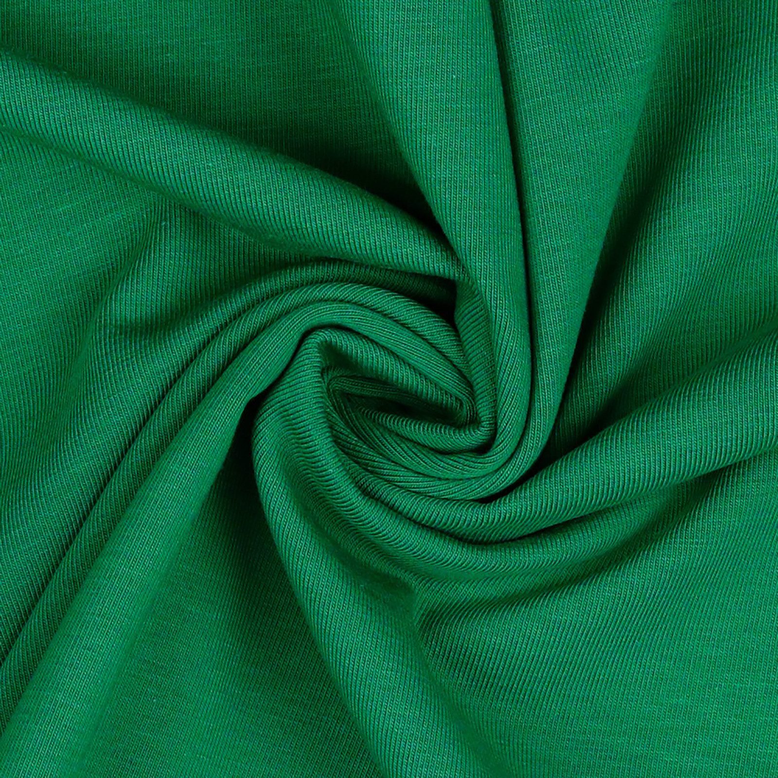 maDDma Stoff 0,5m Bio Jersey Meterware Jerseystoff Baumwolle Farbwahl, 032 - grün