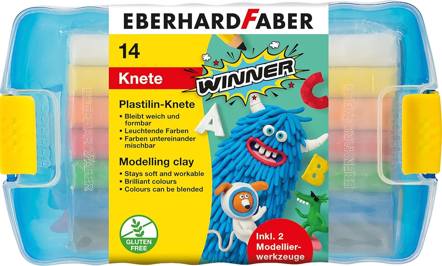 Eberhard Faber Spiel Eberhard Faber Plastilin-Knete Winner 14 Stangen
