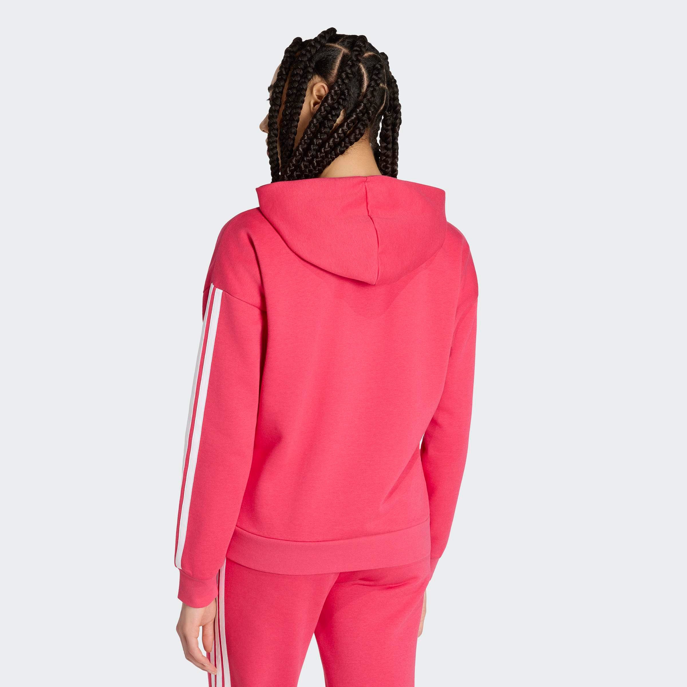 adidas Sportswear Kapuzensweatjacke ESSENTIALS 3-STREIFEN FLEECE