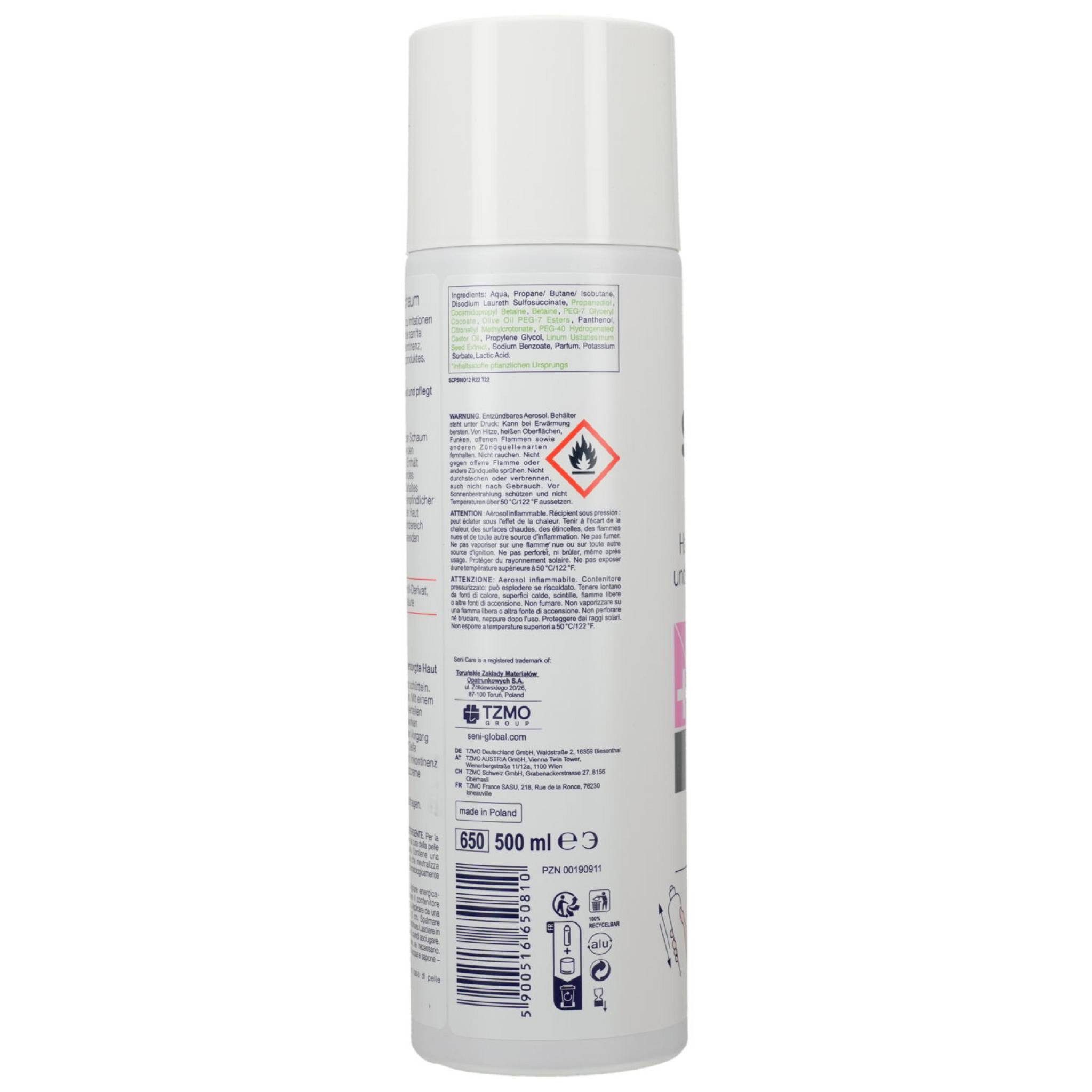 seni Intimreinigungsmittel SENI Pflegeschaum Inkontinenz 500ml
