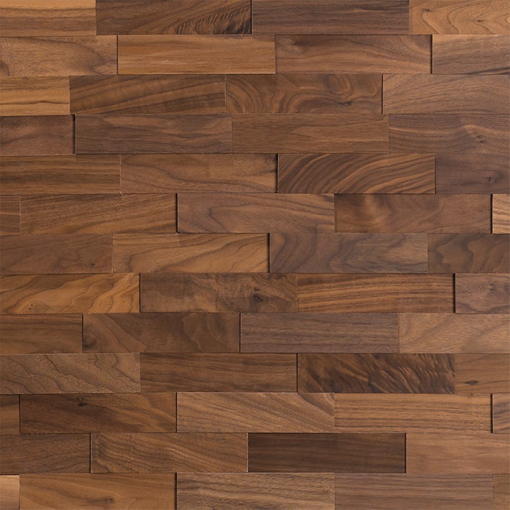 wodewa GmbH 3D Wandpaneel Vollholz - Serie 200 -, BxL: 5,00x20,00 cm, 0,01 qm, (Set, 100-tlg., 1 qm) 3D-Optik