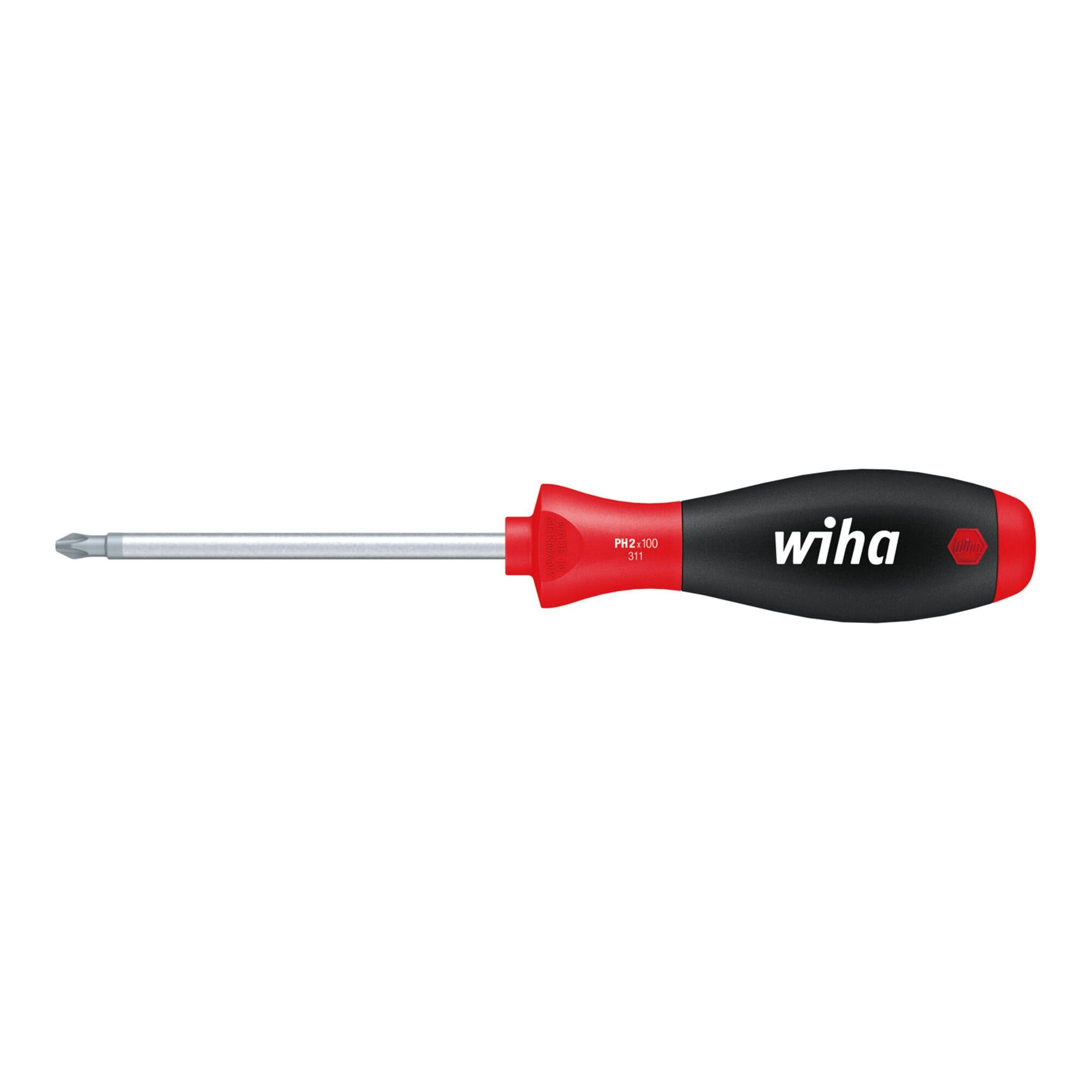 Wiha Schraubendreher Wiha Schraubendreher SoftFinish® Phillips mit Rundklinge PH0 x 60 mm