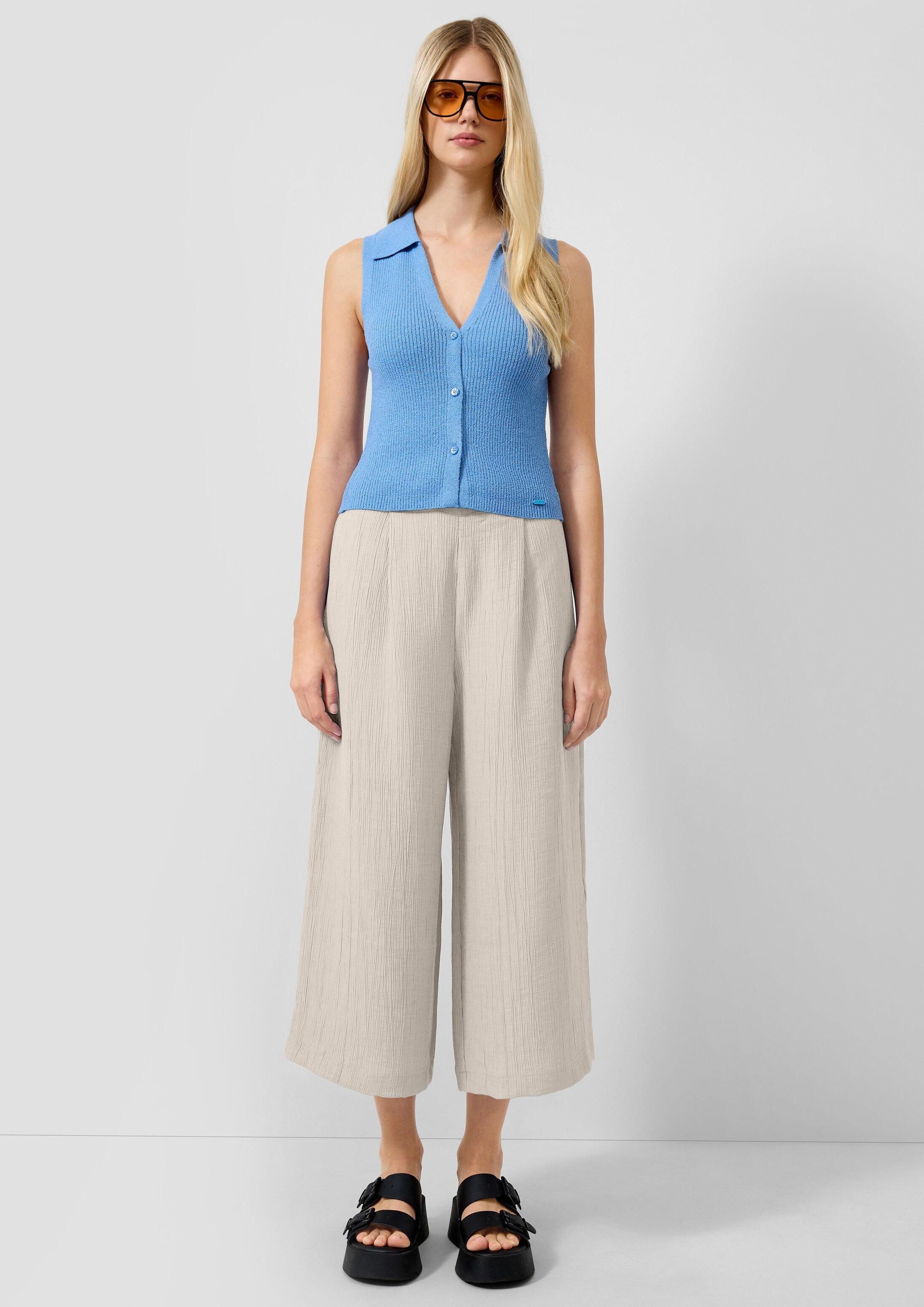 QS Culotte Hose Strukturierte Culotte