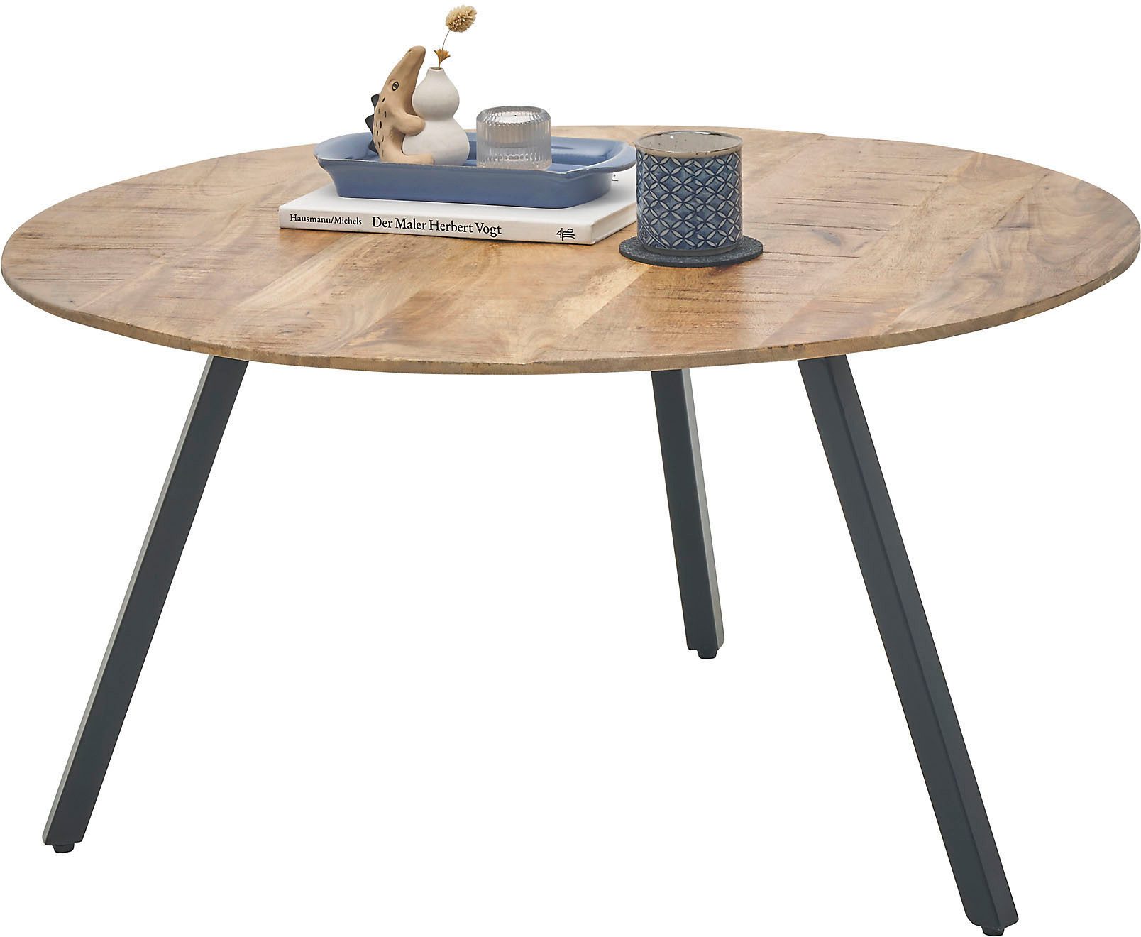 Stolkom Sp.z.o.o. Couchtisch Gloria, rund Massivholz günstig online kaufen