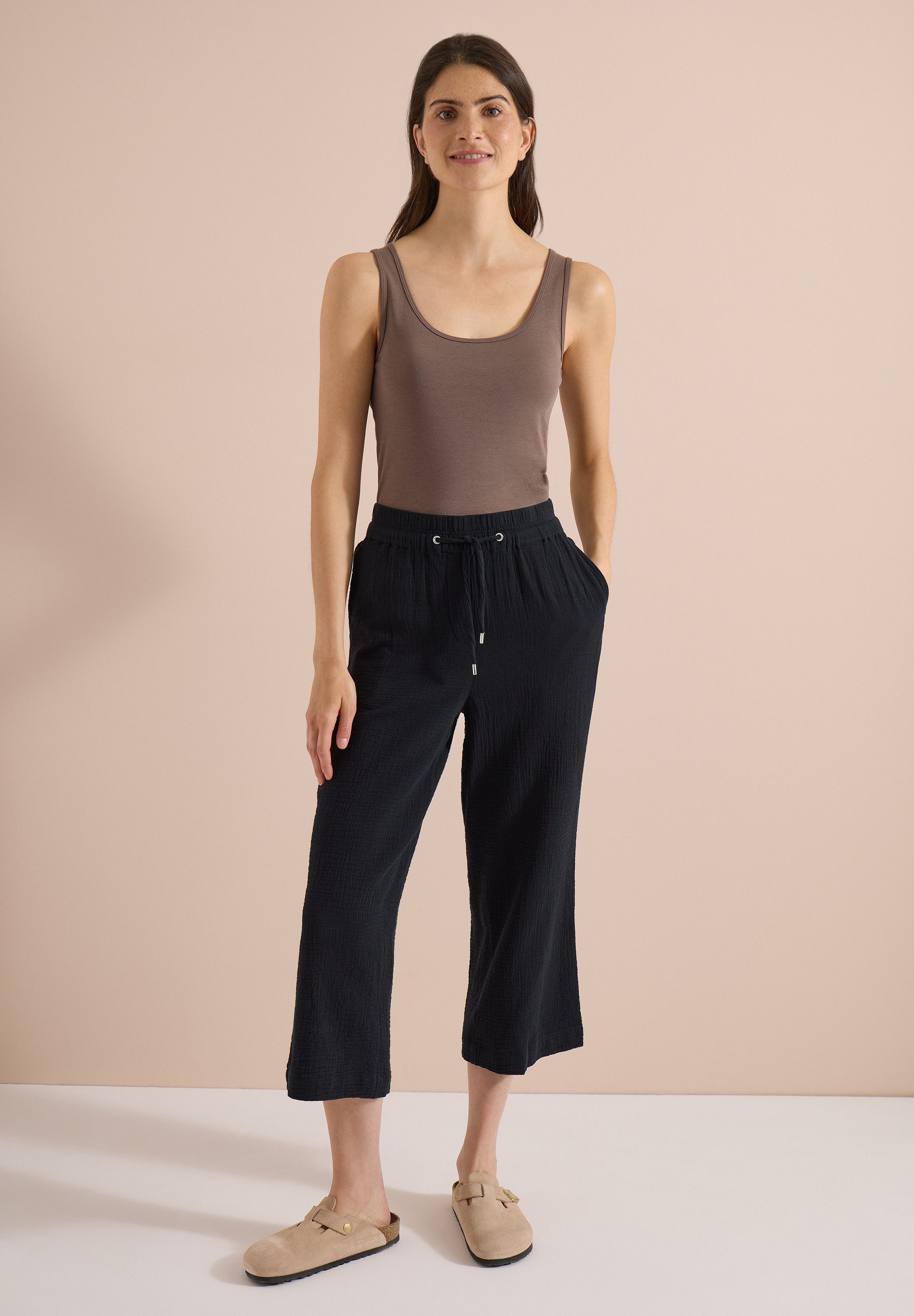 CECIL Stoffhose High Waist