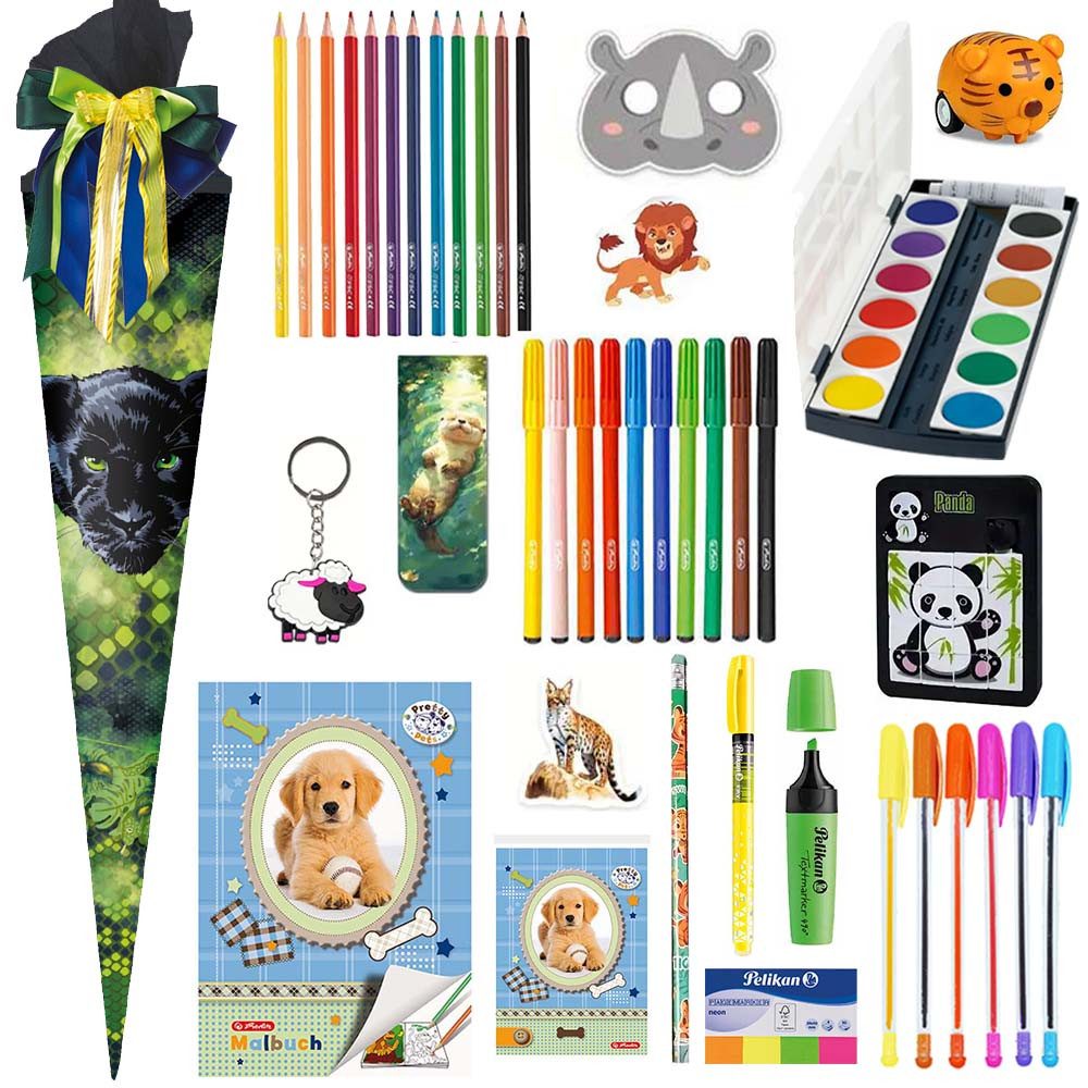 Herlitz Schultüte 70 cm gefüllt Panther