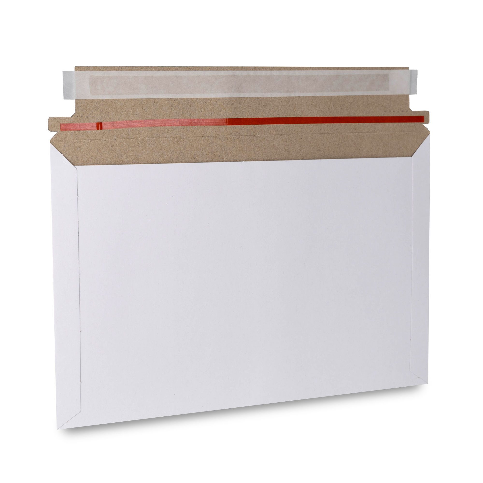 laio Versandtasche Versandtaschen Weiß aus Vollpappe mit Querbefüllung 250x160mm