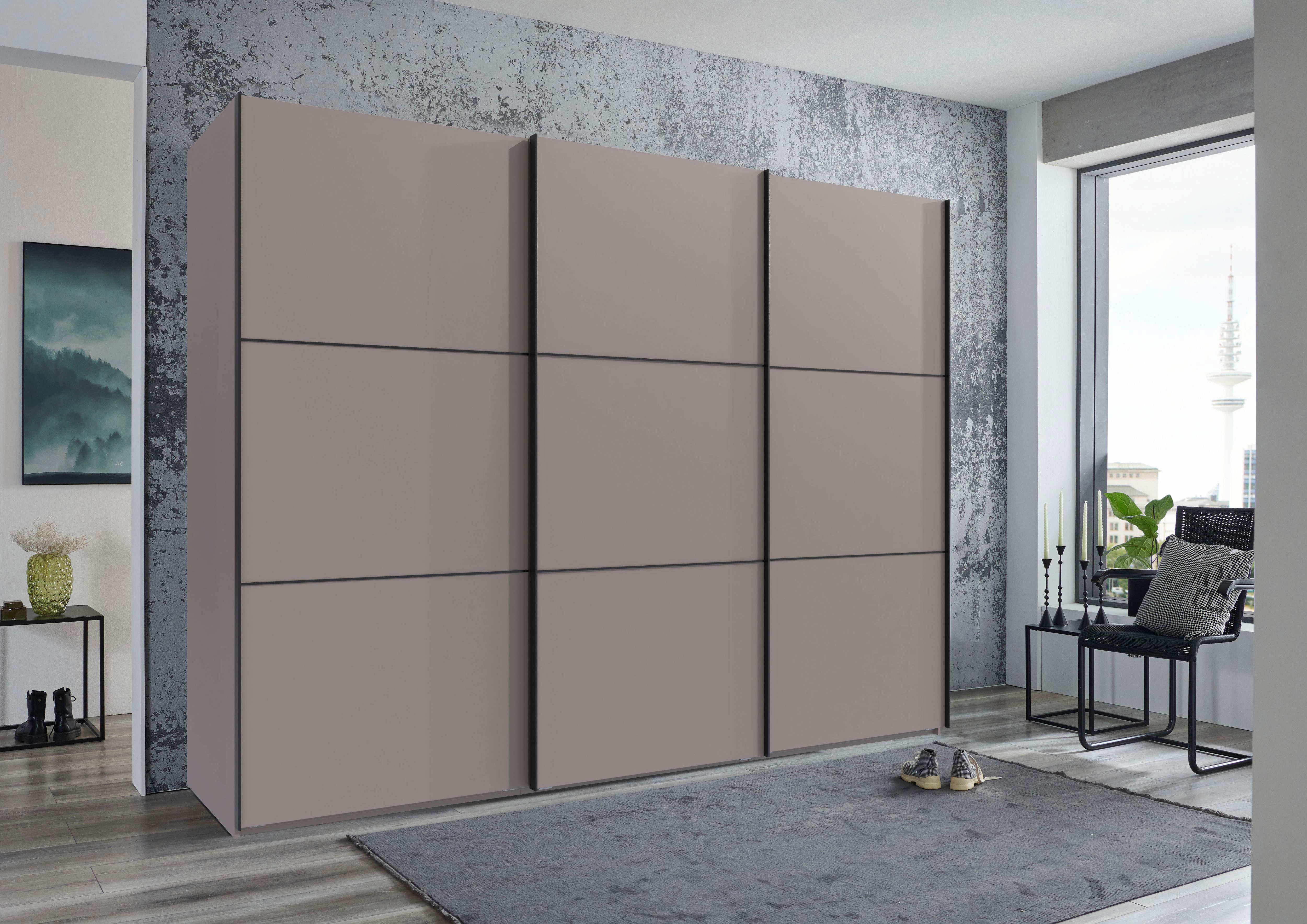 Wimex Kleiderschrank Indiana by fresh to go, wahlweise mit oder ohne Spiegel (INKLUSIVE Innenausstattung und Selbsteinzug für die Türen) große Breiten250 oder 300cm, mit oder ohne Glasfront, Made in Germany