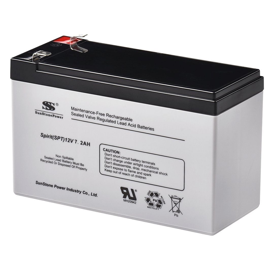 Akku Power Bleiakkus 7,2ah 12V speicher Batterie Notstromaggregat Wartungsfrei Sunstone für