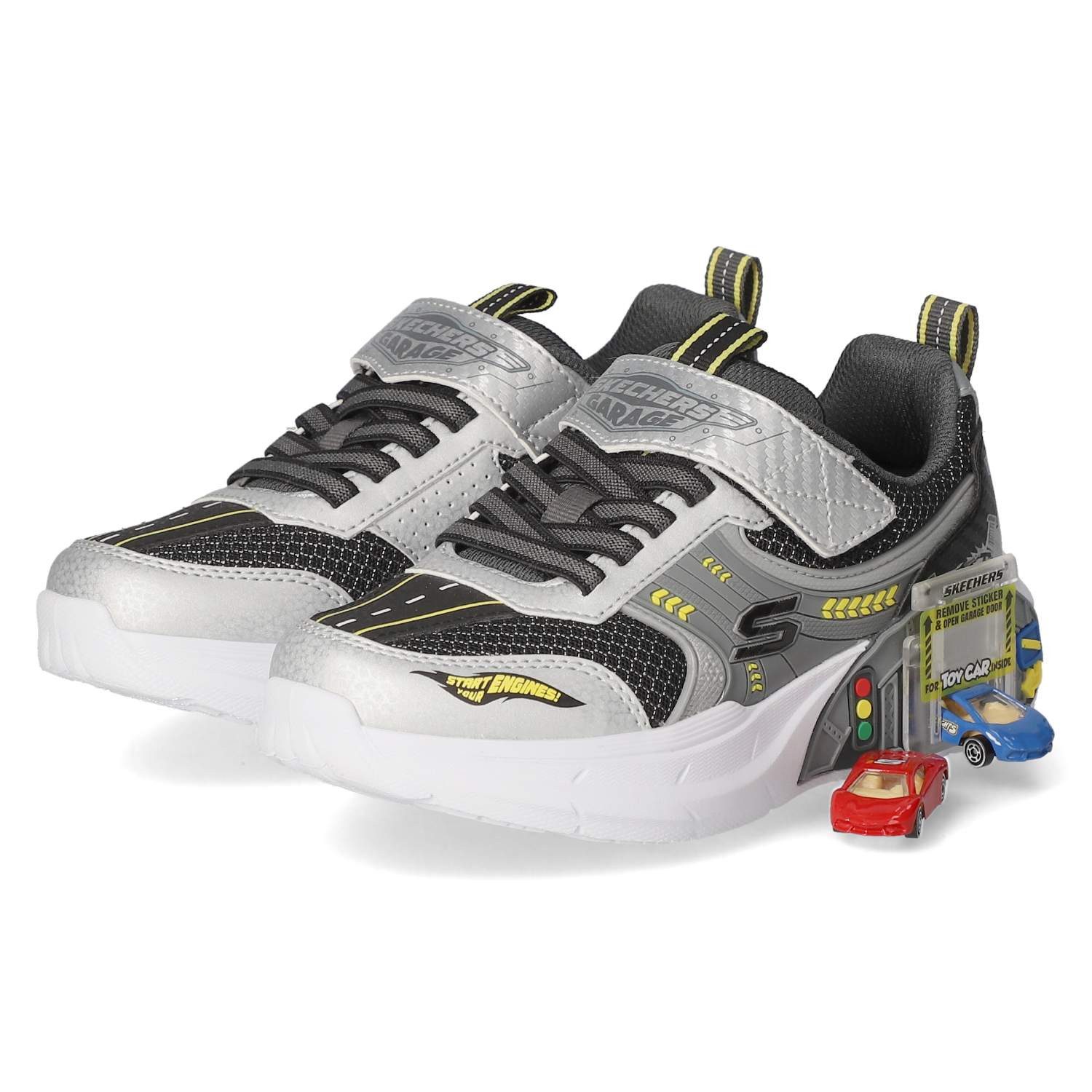 Skechers Skechers 402150L SLBK Jungen Synthetik silber Slipper