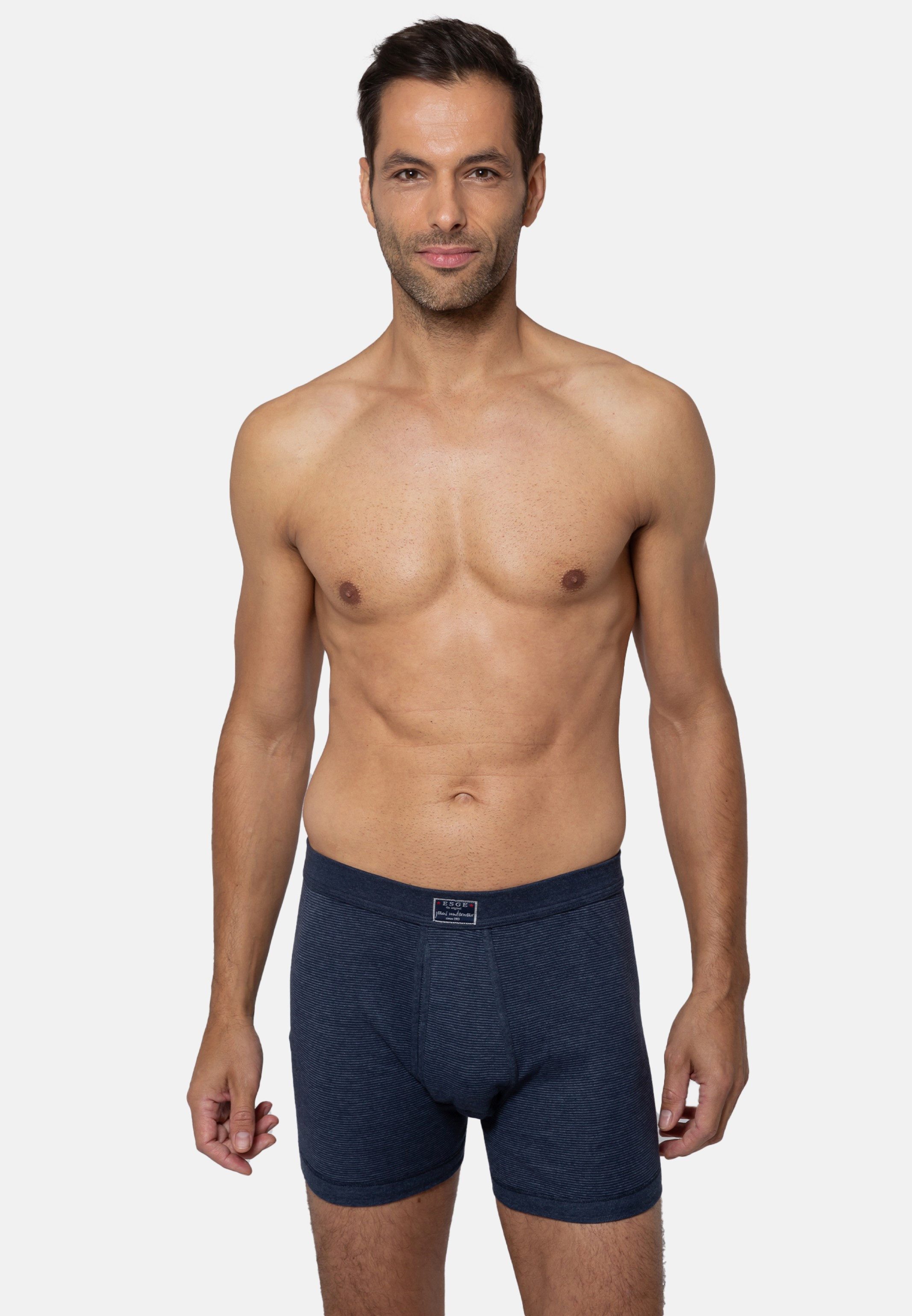 ESGE - Die Wäsche-Macher Retro Boxer 3er Pack - Feinripp Jeans (Spar-Set, 3 günstig online kaufen