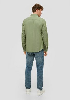 s.Oliver Langarmhemd Slim: Langarmhemd mit aufgesetzter Brusttasche