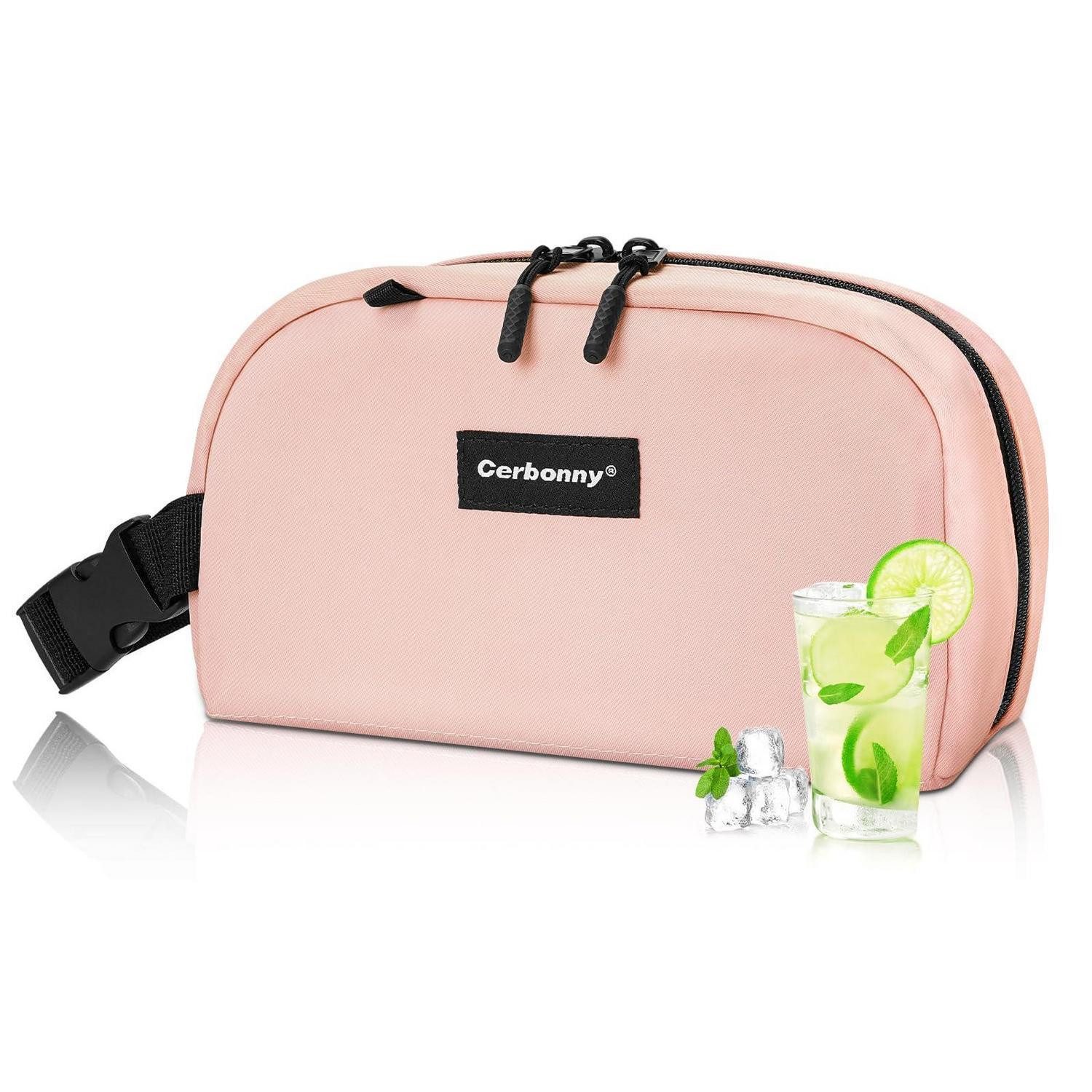 LuxusKollektion Kühltasche Kühltasche Mittagessen Gefrierbar Isoliert Kinder Joghurt Pink