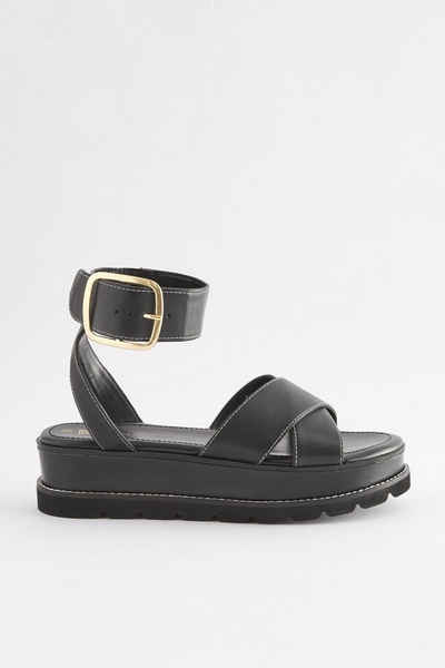 Next Forever Comfort® Flatform-Sandalen aus Leder Plateausandale (1-tlg)