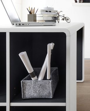 MCA furniture Schreibtisch Tadeo (Laptoptisch kompakt, 119 x 76 cm), mit Stauraum