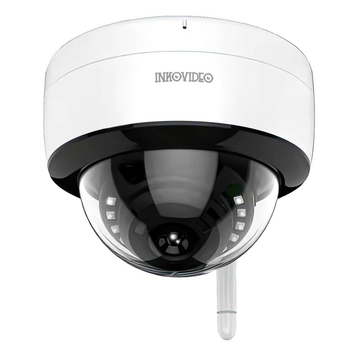 INKOVIDEO INKO-TY803 4 MP WLAN Dome Überwachungskamera (Schnelle Verbindung durch QR-Code-Scan)