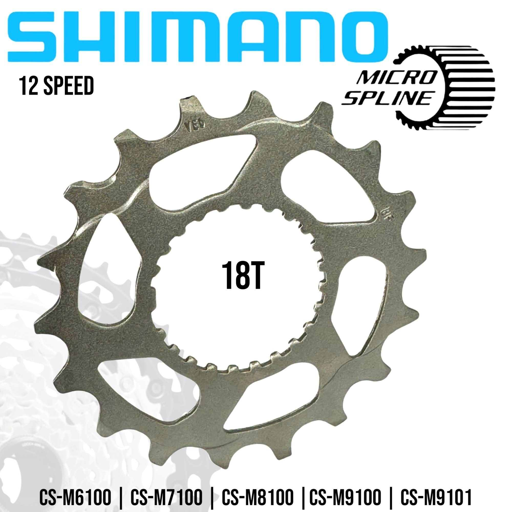 Shimano Fahrradkurbel Shimano Deore SLX XT XTR MTB Ebike Kassetten  Verschleiß Ersatz Ritzel, 18 Zähne