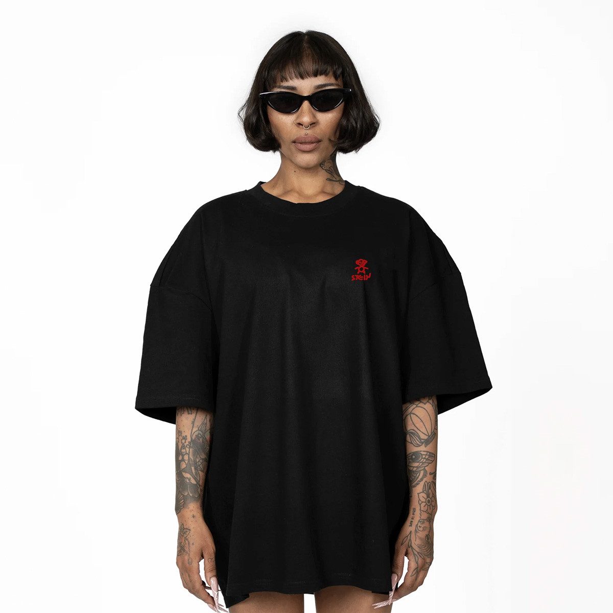SILVERSTEIN OFFICIAL T-Shirt Black "Monky 2.0" Unisex Herren Damen Unisex Oversized T-Shirt SV-86 100%Baumwolle