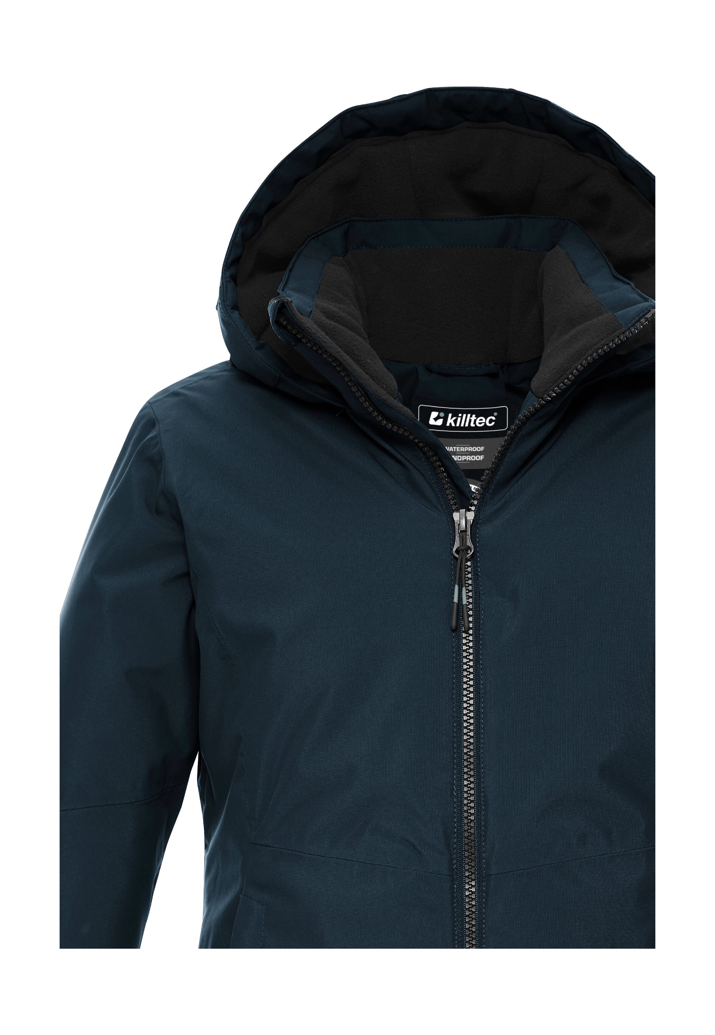 Killtec Funktionsjacke KOW 217 GRLS JCKT Wind- und wasserdichte Kinderjacke mit Fleece und verstellbarer Kapuze